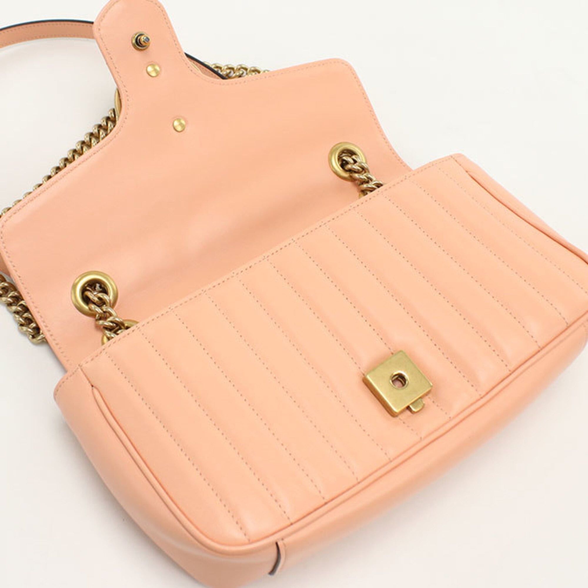 Gucci GUCCI shoulder bag 443497 Medium Shoulder Bag GG Marmont Women's Pink Size ONE SIZE - 7 Thumbnail