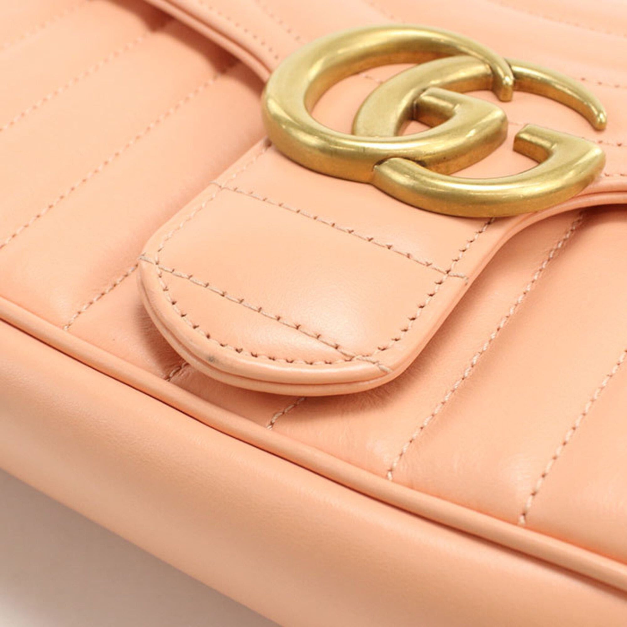 Gucci GUCCI shoulder bag 443497 Medium Shoulder Bag GG Marmont Women's Pink Size ONE SIZE - 5 Thumbnail