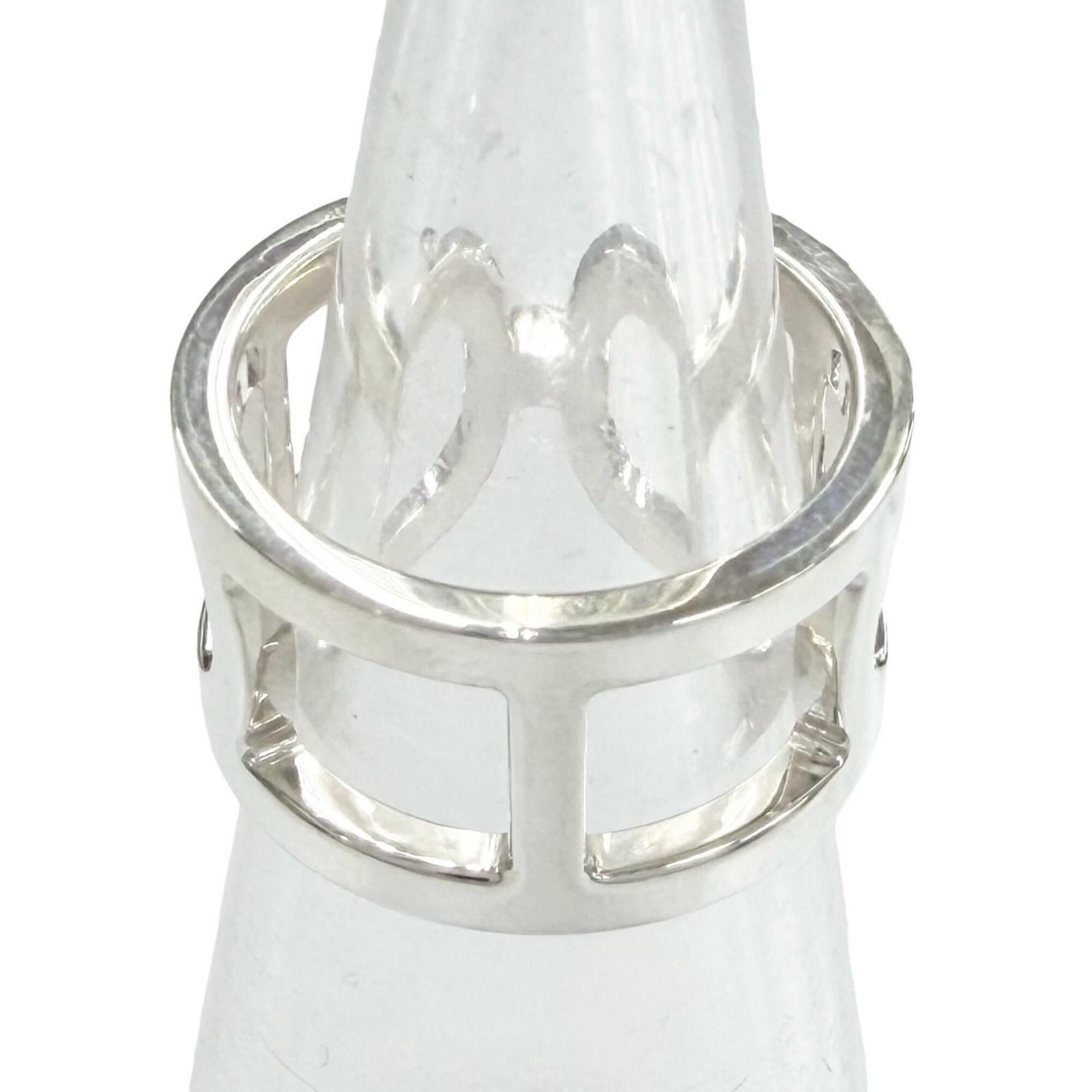 Hermes HERMES Ever Chaine d'Ancre Ring, 2018 model, AG925 sterling silver, size 48, with box, made in Italy, weight 5.5g, women's, highly recommended! Size ONE SIZE - 5 Thumbnail