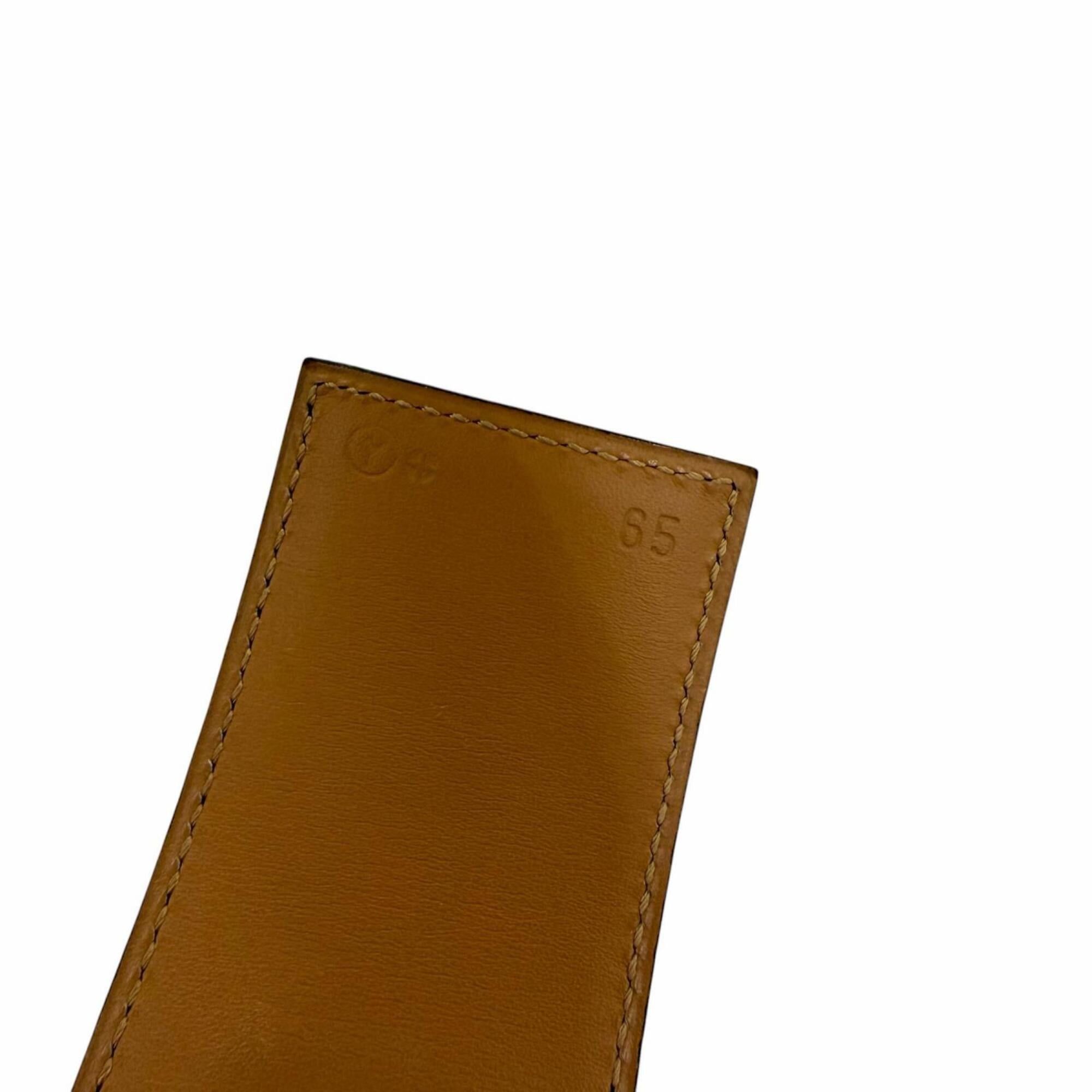 Hermes HERMES Vintage Collier de Chien 50 Leather Belt with Gold Hardware, Black, Size 65 (Y stamp), Made in France, Women's, Box and Dust Bag. Size ONE SIZE - 10 Thumbnail