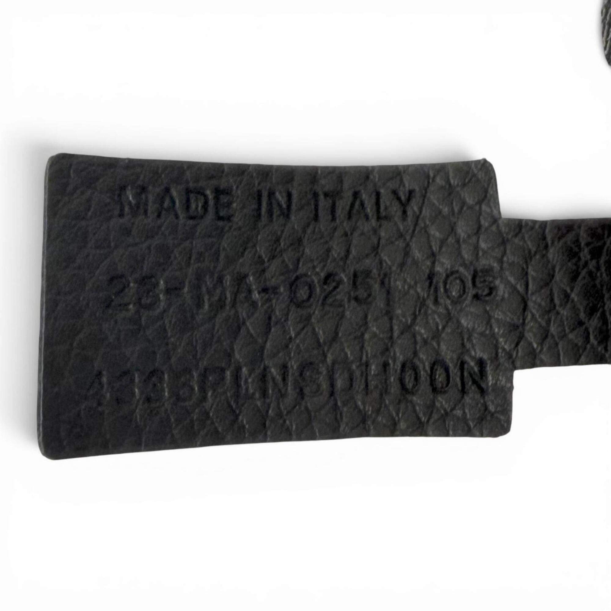 Christian Dior Monsieur DIOR Homme logo silver pin buckle belt, black, made in Italy. Recommended for both men and women. Size ONE SIZE - 11 Thumbnail