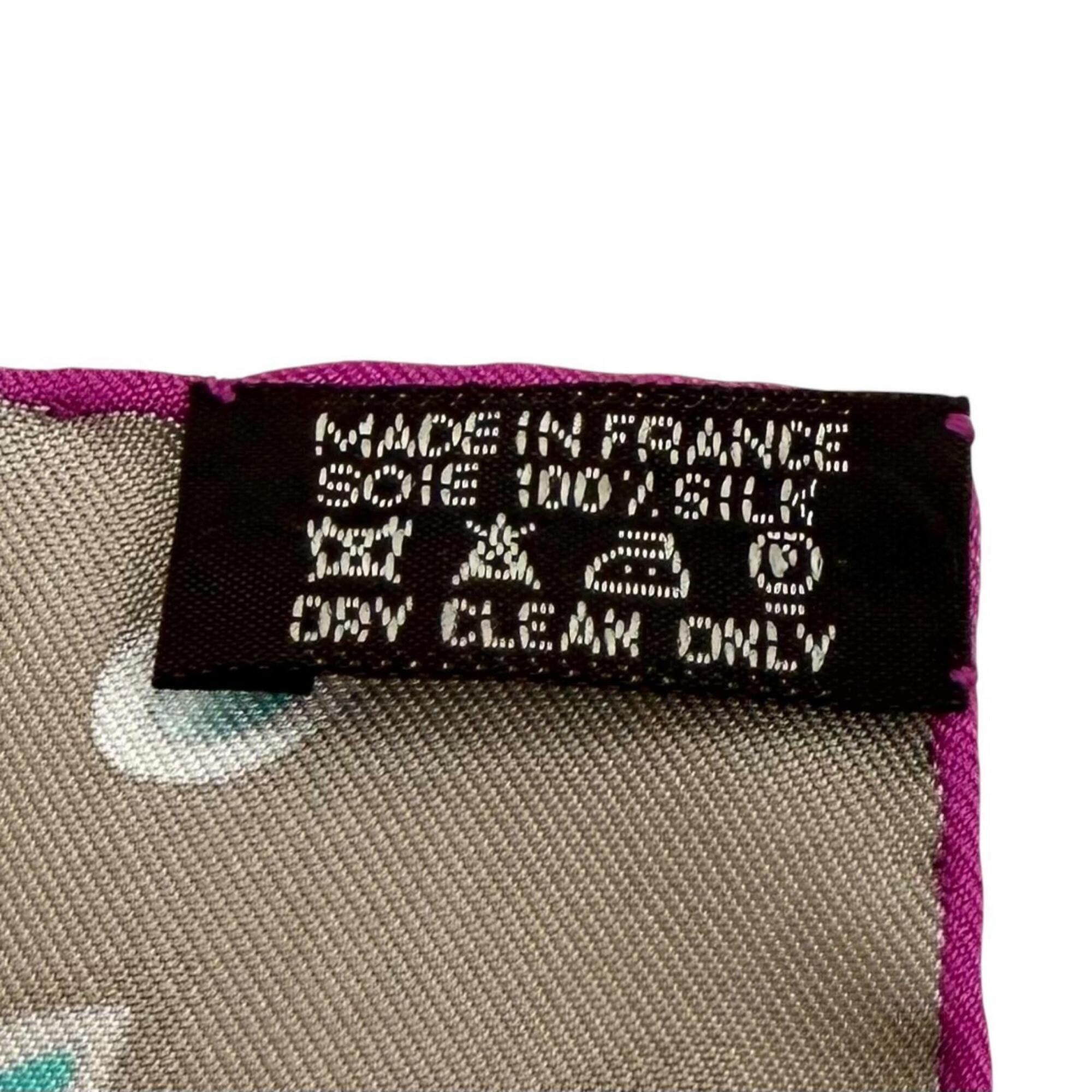 Hermes HERMES Carre 90 TRESORS RETROUVES (Hidden Treasures) 100% Silk Scarf/Muffler, Multi-color, Made in France, Women's, with Box. Size ONE SIZE - 8 Thumbnail