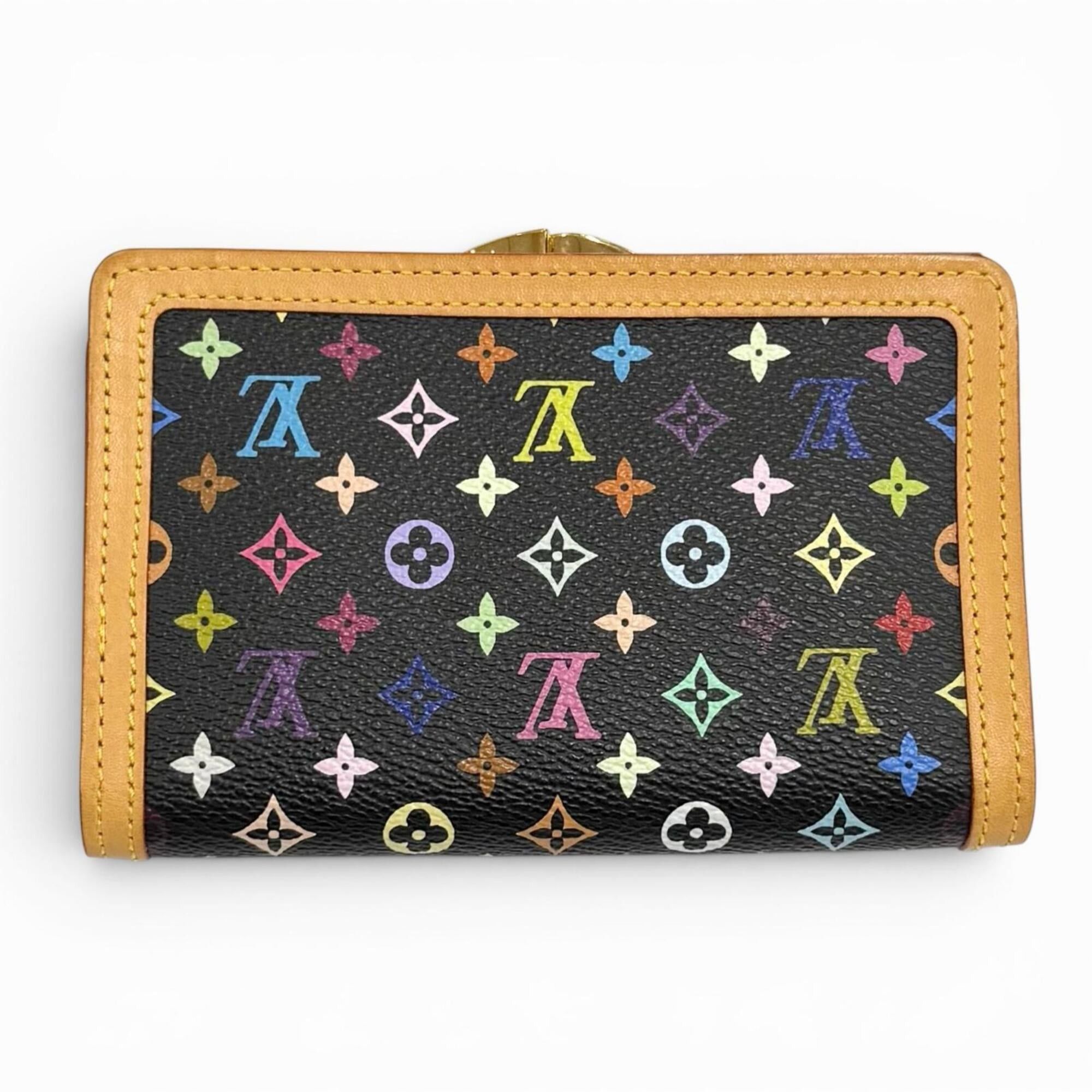 Louis Vuitton LOUIS VUITTON M92988 Portefeuille Viennois Monogram Multicolor Bi-fold Wallet (Noir) - Made in France Women's Comes with Box and Dust Bag Size ONE SIZE - 3 Thumbnail