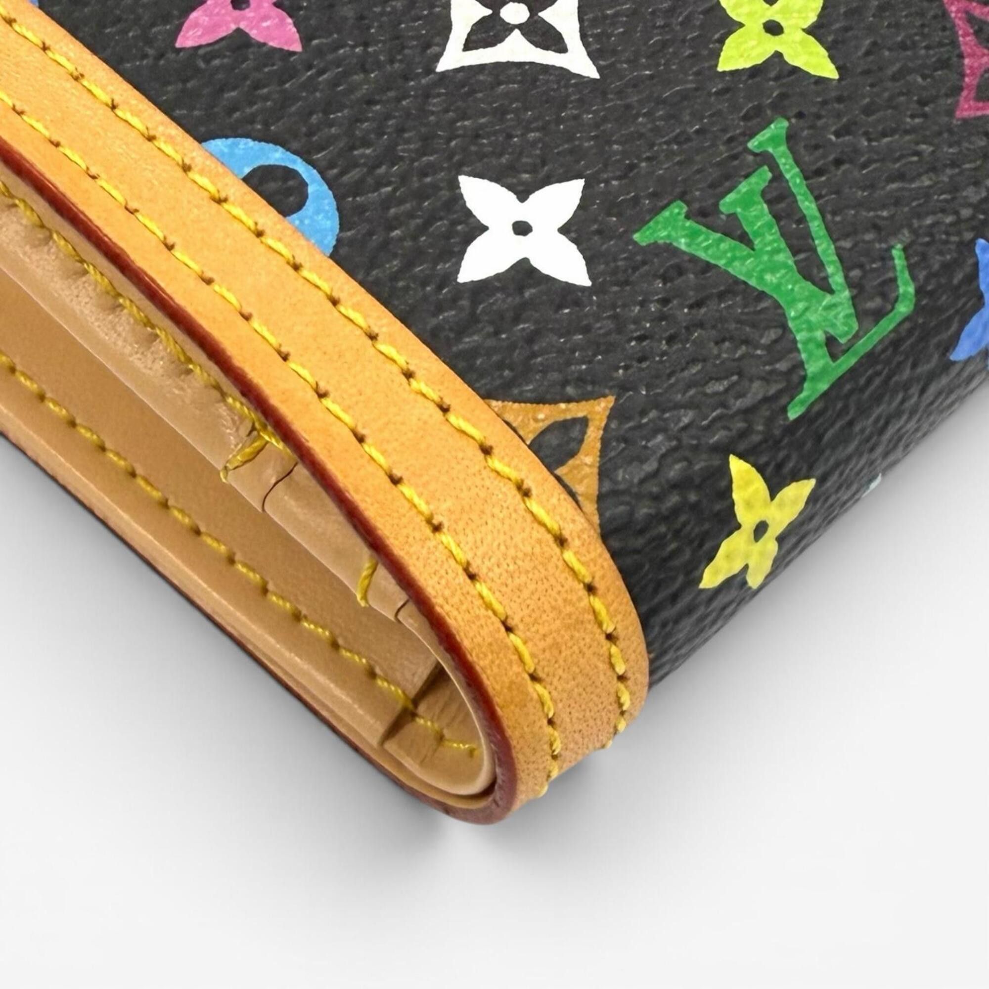Louis Vuitton LOUIS VUITTON M92988 Portefeuille Viennois Monogram Multicolor Bi-fold Wallet (Noir) - Made in France Women's Comes with Box and Dust Bag Size ONE SIZE - 8 Thumbnail