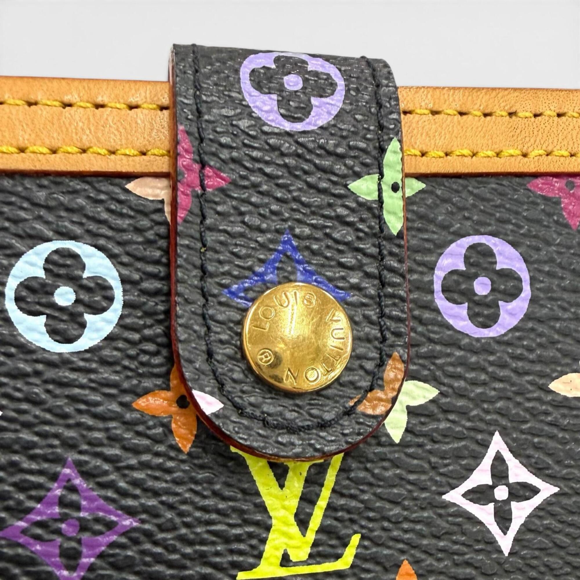 Louis Vuitton LOUIS VUITTON M92988 Portefeuille Viennois Monogram Multicolor Bi-fold Wallet (Noir) - Made in France Women's Comes with Box and Dust Bag Size ONE SIZE - 9 Thumbnail