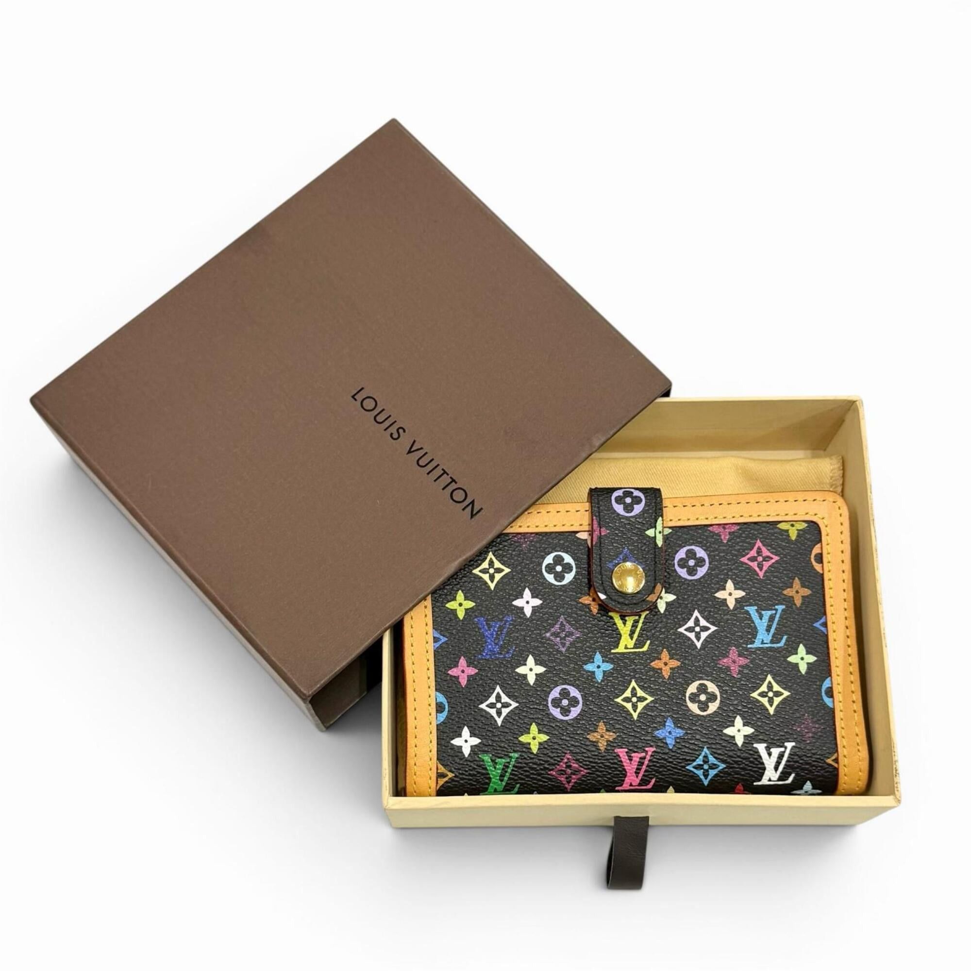 Louis Vuitton LOUIS VUITTON M92988 Portefeuille Viennois Monogram Multicolor Bi-fold Wallet (Noir) - Made in France Women's Comes with Box and Dust Bag Size ONE SIZE - 2 Thumbnail