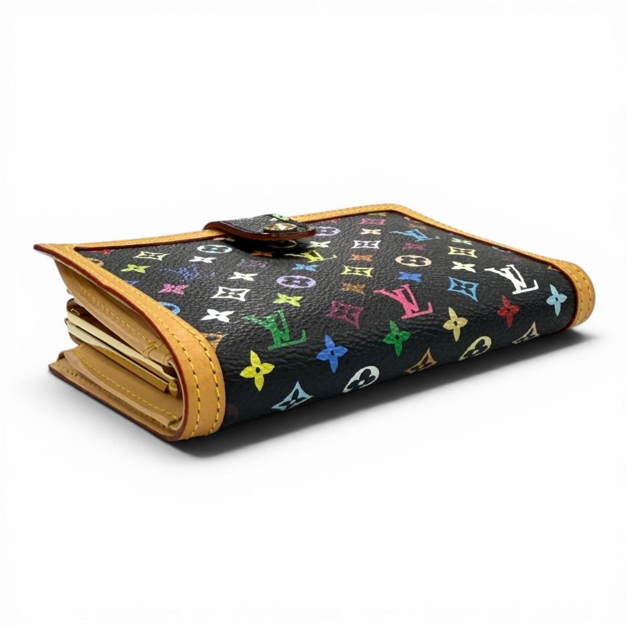 Louis Vuitton LOUIS VUITTON M92988 Portefeuille Viennois Monogram Multicolor Bi-fold Wallet (Noir) - Made in France Women's Comes with Box and Dust Bag Size ONE SIZE - 4 Thumbnail