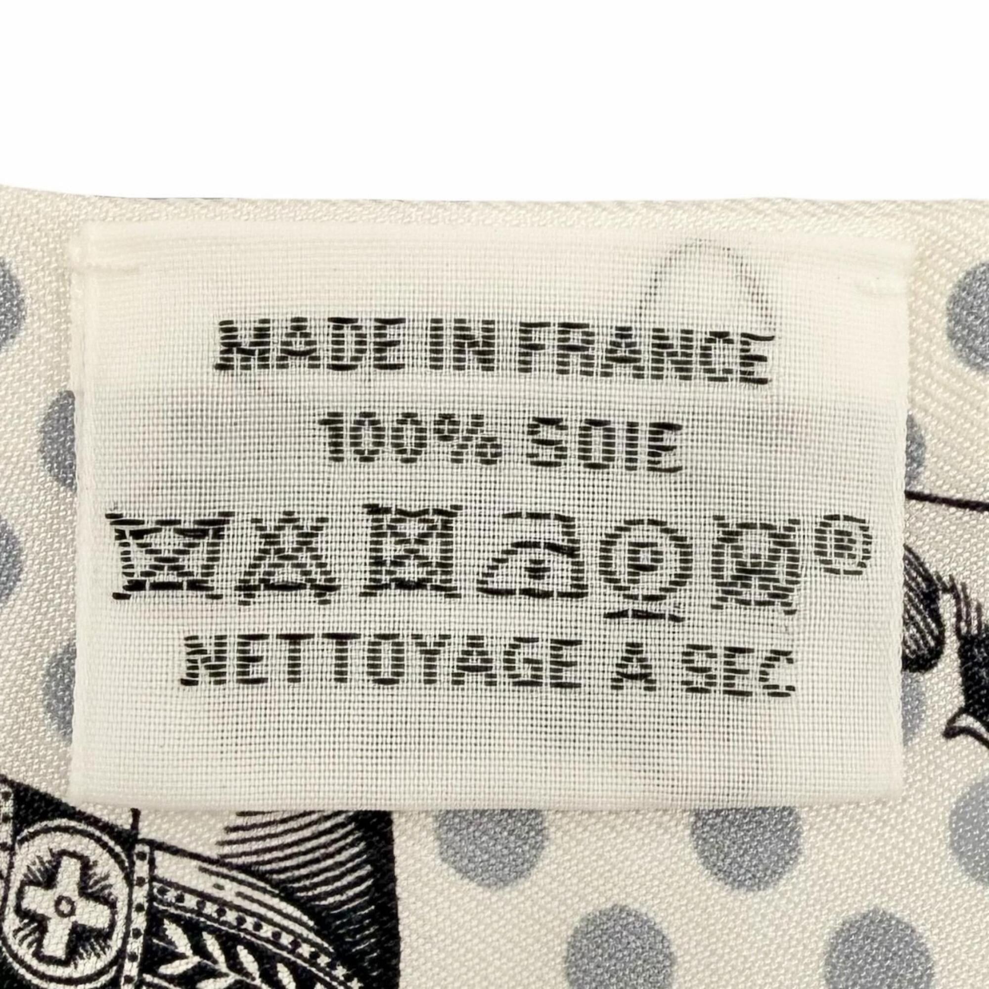 Hermes HERMES Twilly CAVALIER EN FORMES (Cavalier en Formes) 100% Silk Scarf/Muffler, Multi-color, Made in France, Women's, with Box. Size ONE SIZE - 7 Thumbnail