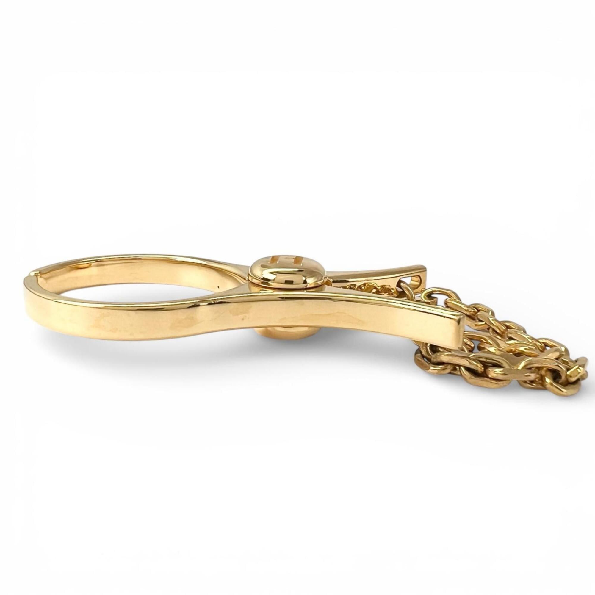 Hermes HERMES Filou H-logo glove holder keychain charm, gold, for women. Size ONE SIZE - 3 Thumbnail