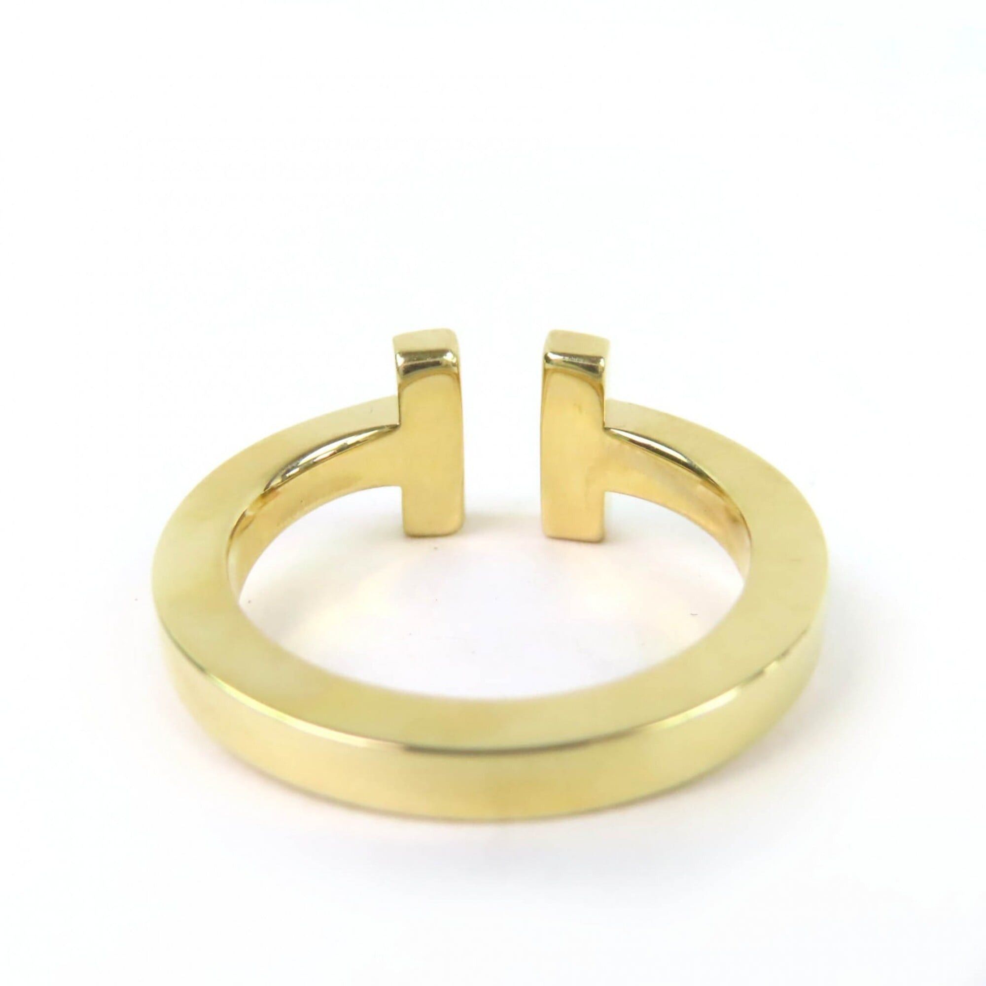 Tiffany & Co. TIFFANY&Co. Tiffany T Square Ring AU750 (YG) Yellow Gold with Box and Case, Weight 6.52g, Women's Size ONE SIZE - 4 Thumbnail