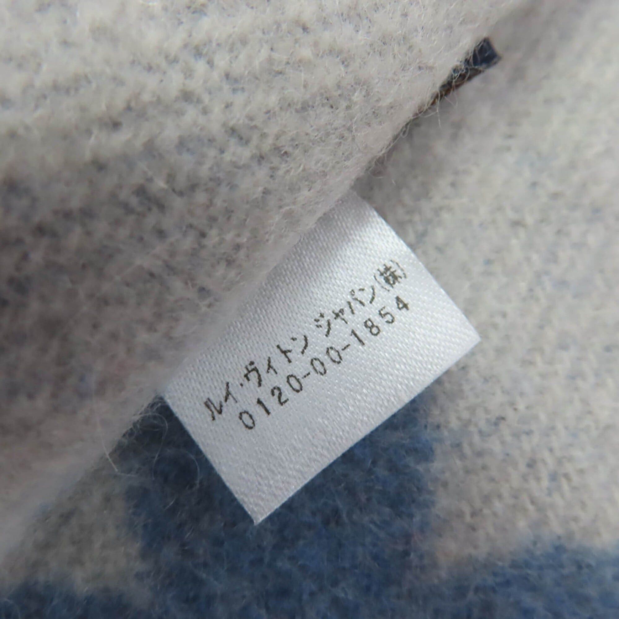 Louis Vuitton LOUIS VUITTON M75704 Echarpe Reykjavik 100% Cashmere Monogram Stole Scarf Light Blue Made in England Authentic Women's Size ONE SIZE - 7 Thumbnail
