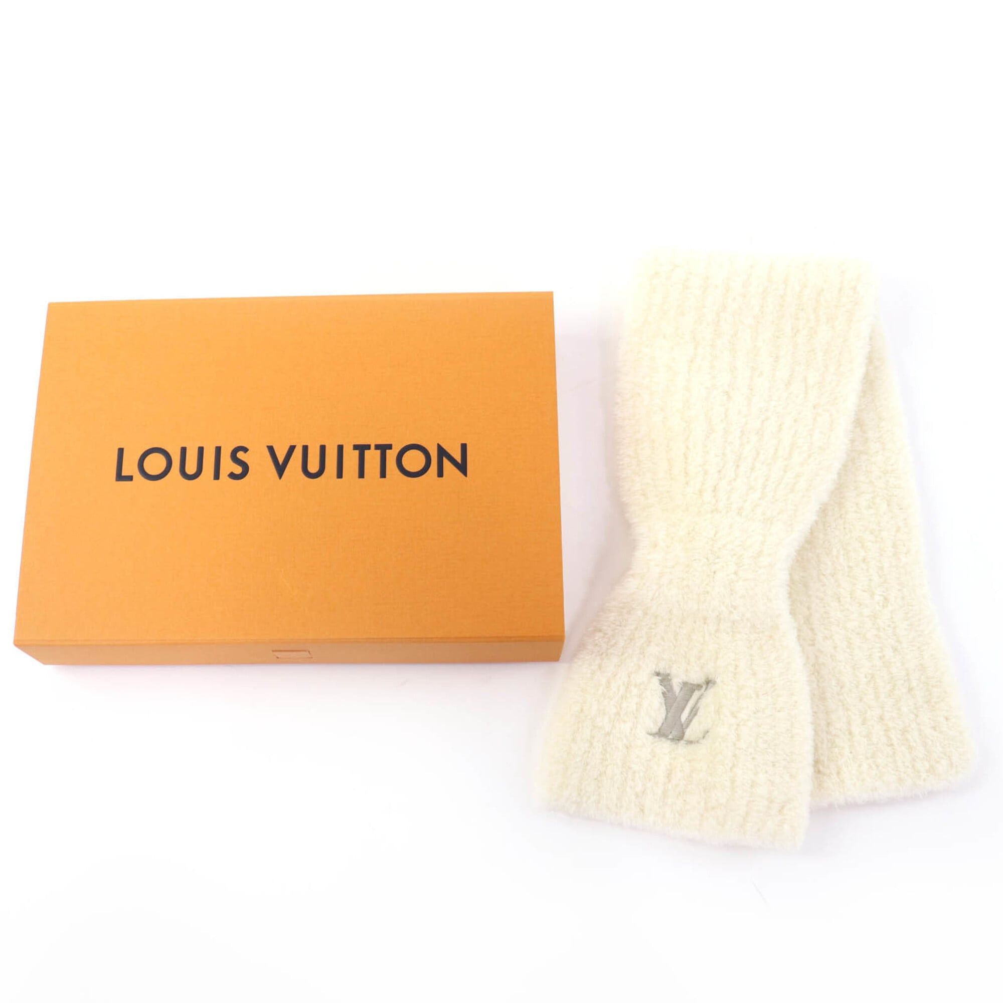 Louis Vuitton LOUIS VUITTON (Louis Vuitton) 2025 model M90803 Stole/Scarf Only LV Mini Confy Wool Off-white Made in Italy Women's with Box Size ONE SIZE - 2 Thumbnail