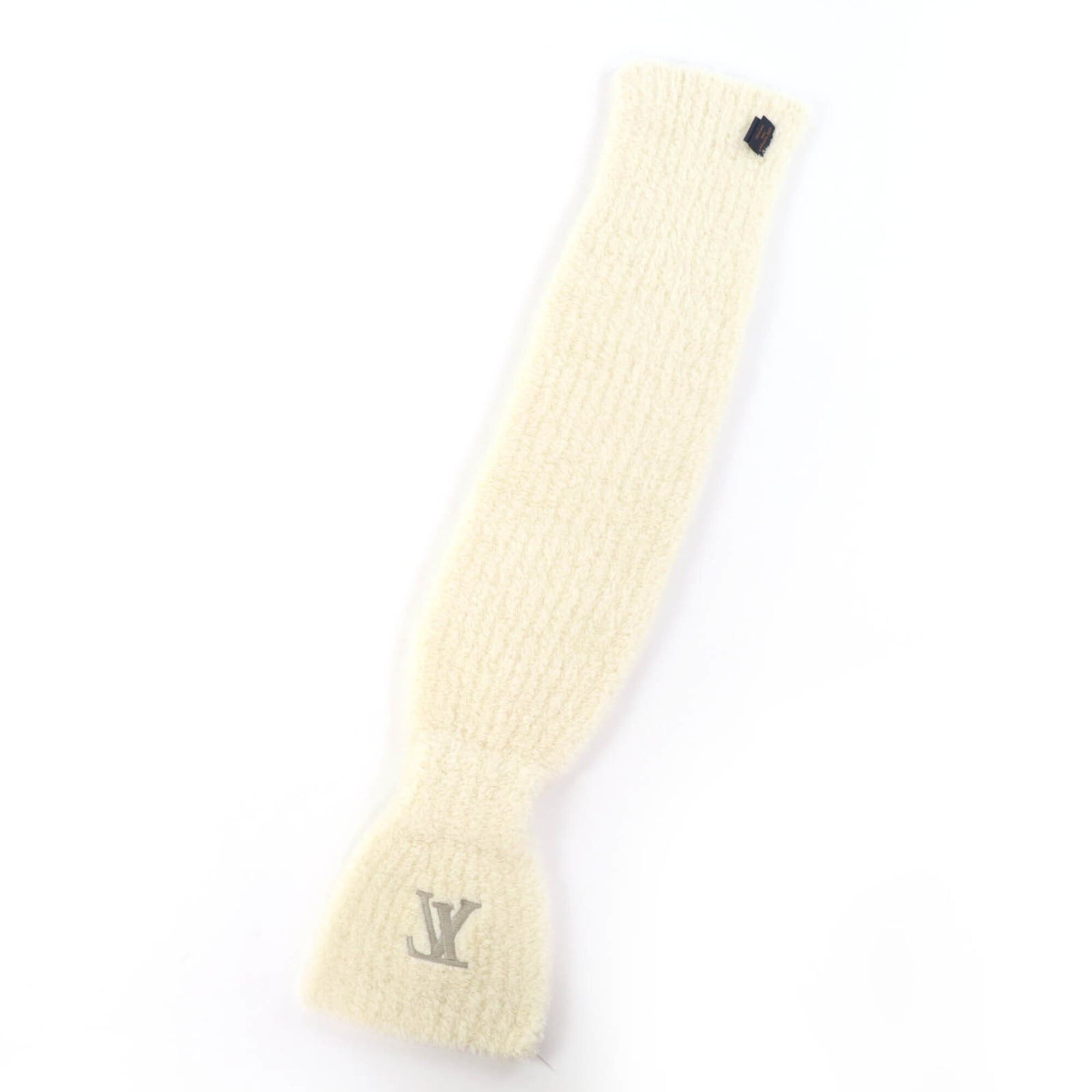 Louis Vuitton LOUIS VUITTON (Louis Vuitton) 2025 model M90803 Stole/Scarf Only LV Mini Confy Wool Off-white Made in Italy Women's with Box Size ONE SIZE - 6 Thumbnail