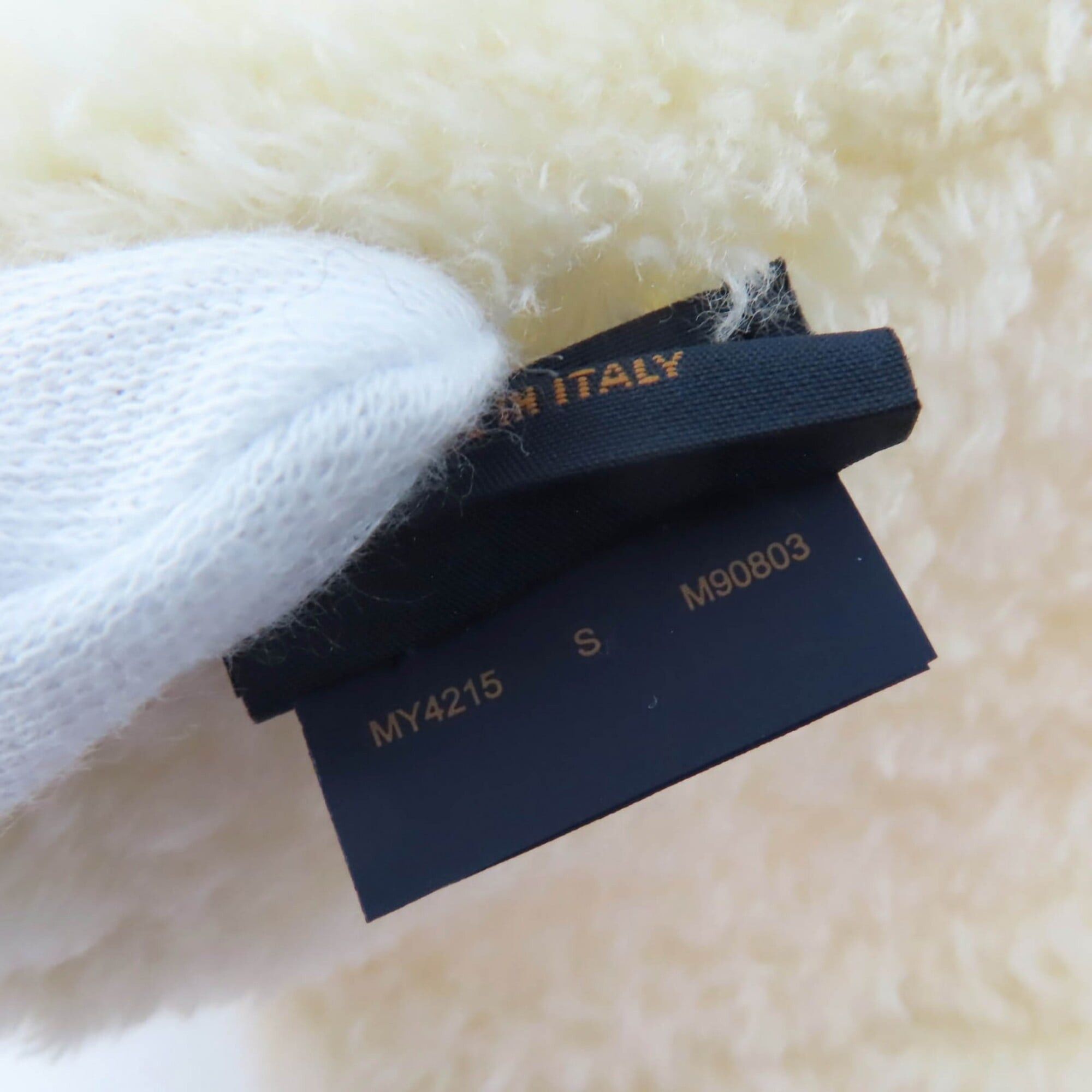 Louis Vuitton LOUIS VUITTON (Louis Vuitton) 2025 model M90803 Stole/Scarf Only LV Mini Confy Wool Off-white Made in Italy Women's with Box Size ONE SIZE - 9 Thumbnail