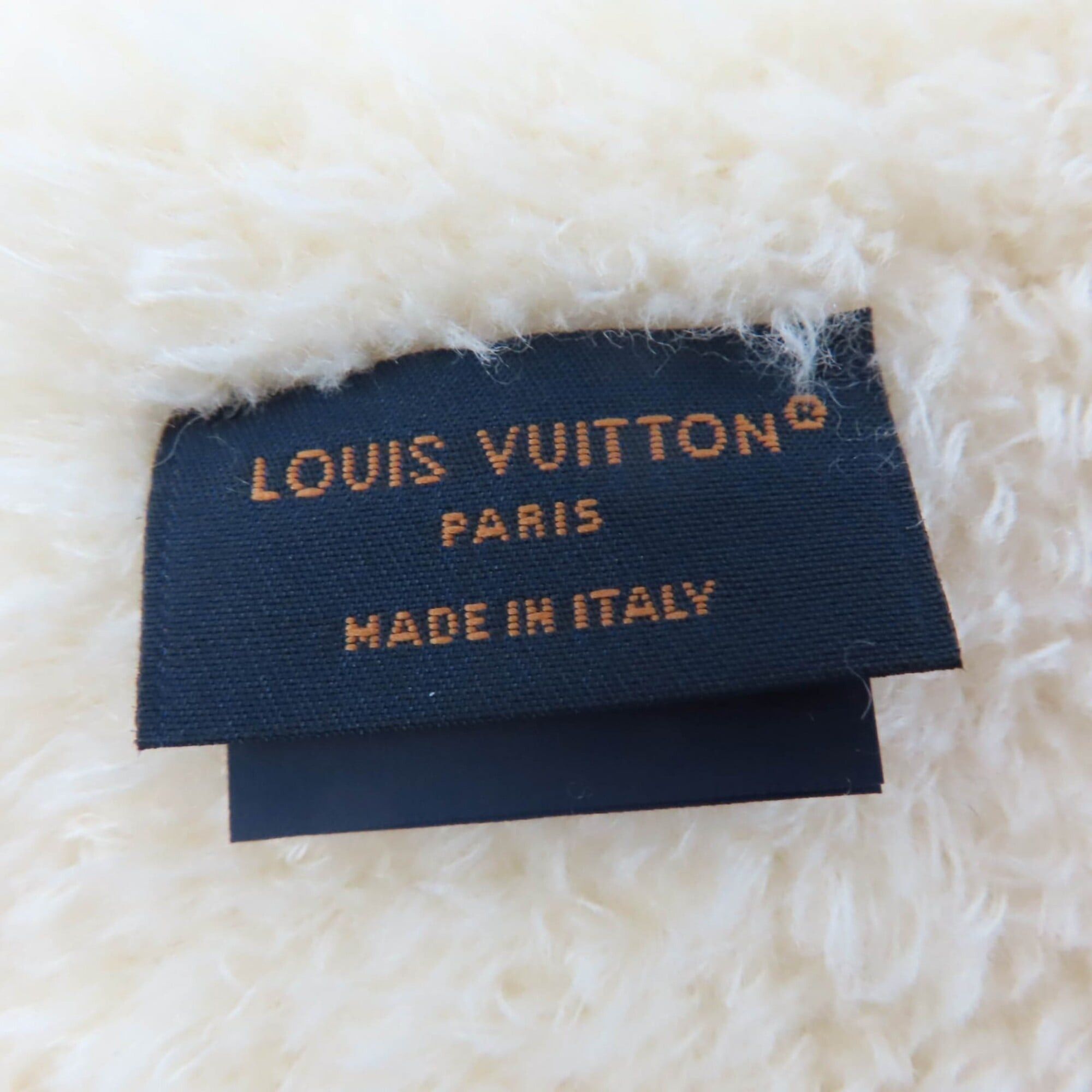 Louis Vuitton LOUIS VUITTON (Louis Vuitton) 2025 model M90803 Stole/Scarf Only LV Mini Confy Wool Off-white Made in Italy Women's with Box Size ONE SIZE - 8 Thumbnail