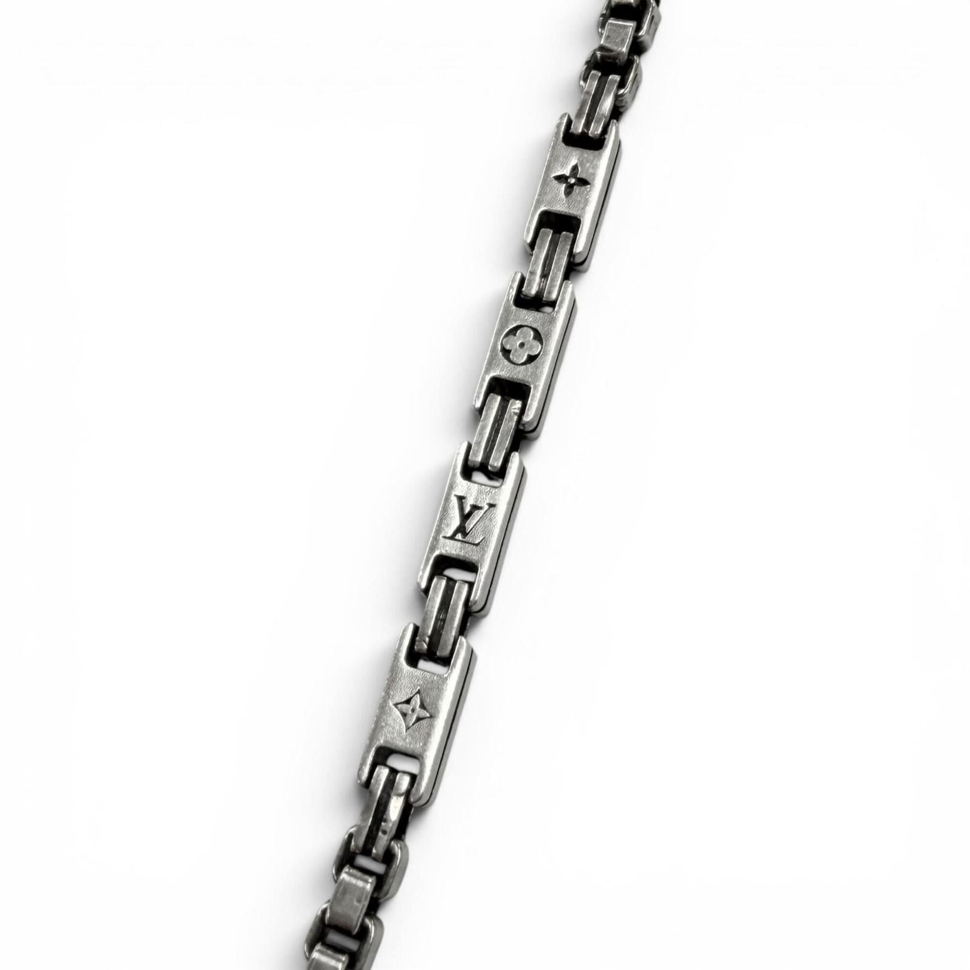 Louis Vuitton Louis Vuitton 2024 model M02027 Chain Necklace - LV Tailor Accessory AG925 Silver Made in Italy Weight 57.7g Men's Size ONE SIZE - 4 Thumbnail