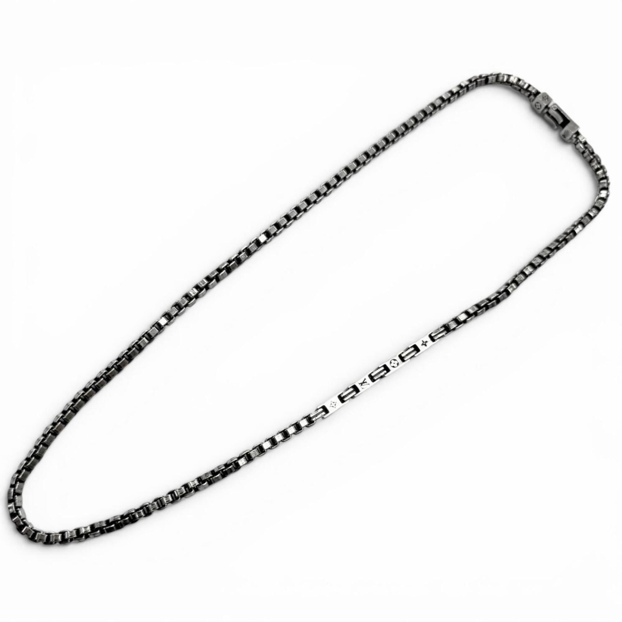 Louis Vuitton Louis Vuitton 2024 model M02027 Chain Necklace - LV Tailor Accessory AG925 Silver Made in Italy Weight 57.7g Men's Size ONE SIZE - 3 Thumbnail