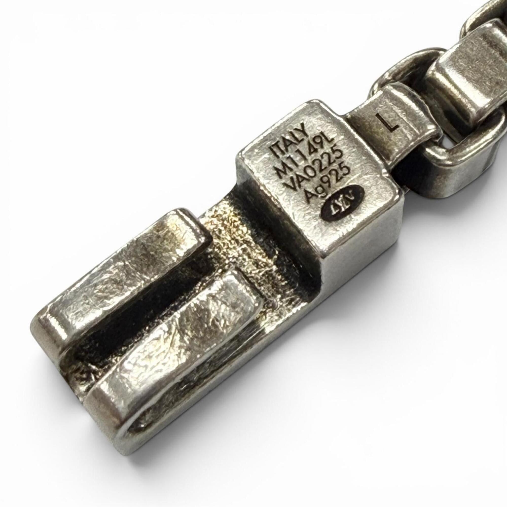 Louis Vuitton Louis Vuitton 2025 model M1149L LV Tailor AG925 Bracelet Silver L Made in Italy Weight 33g Men's Comes with Box and Dust Bag Size ONE SIZE - 6 Thumbnail