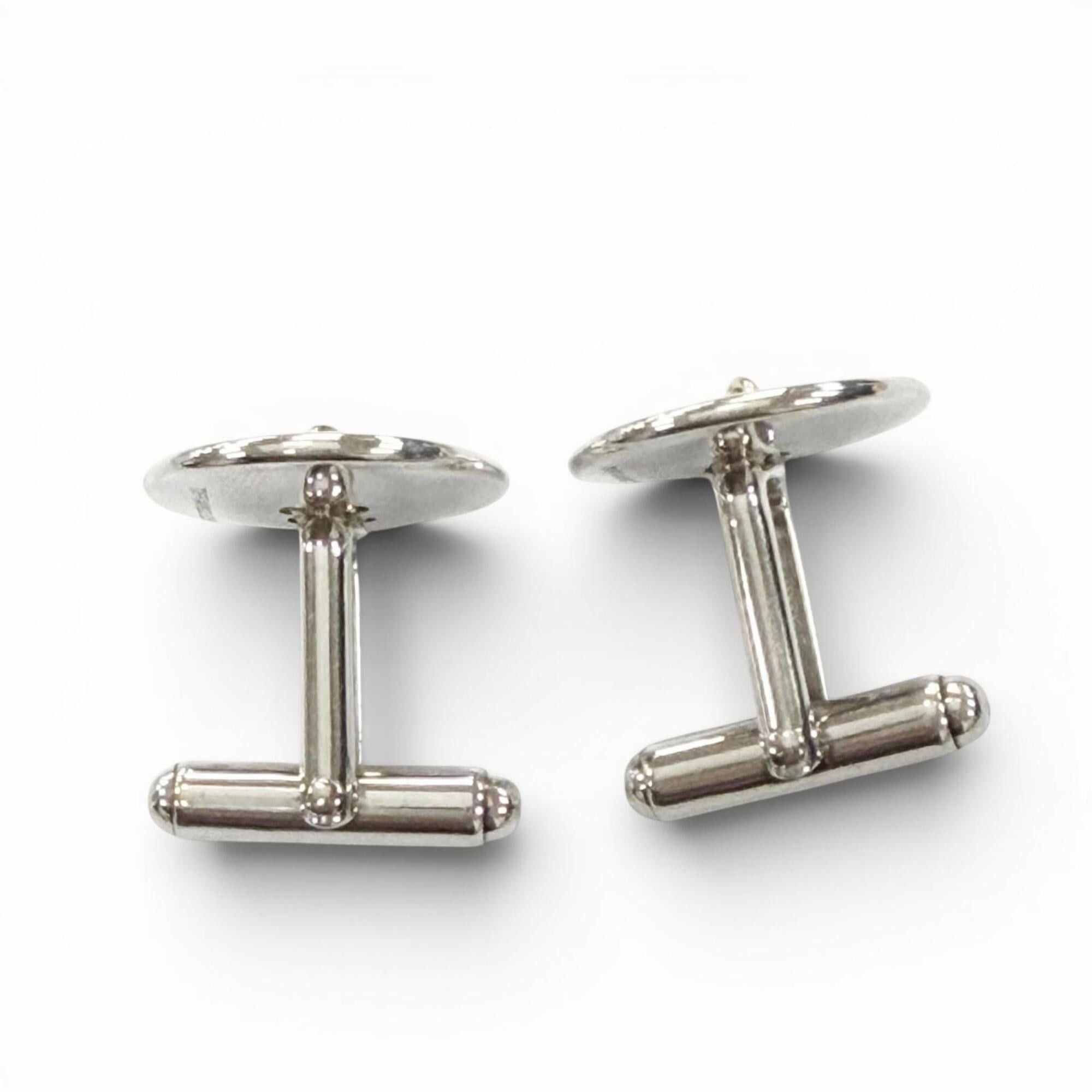 Tiffany & Co. TIFFANY&Co. Tiffany 925 750 Combination Cufflinks, Silver and Gold, Total Weight 12.35g, Men's Business Wear. Size ONE SIZE - 3 Thumbnail