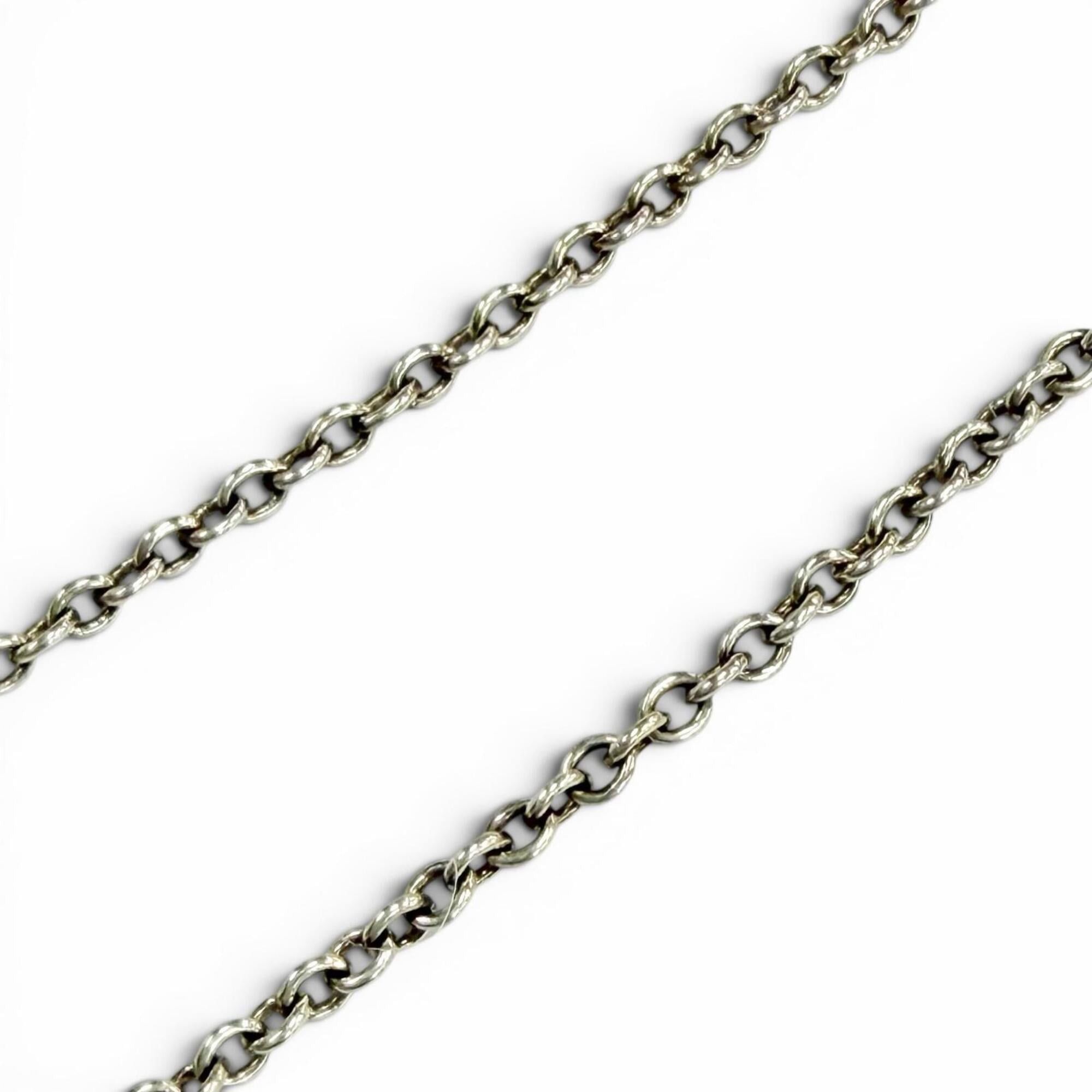 Tiffany & Co. TIFFANY&Co. Tiffany & Co. Elsa Peretti Color by the Yard Pink Sapphire Bracelet AG925 Silver Accessory Made in Spain Weight 1.0g Women's Size ONE SIZE - 4 Thumbnail
