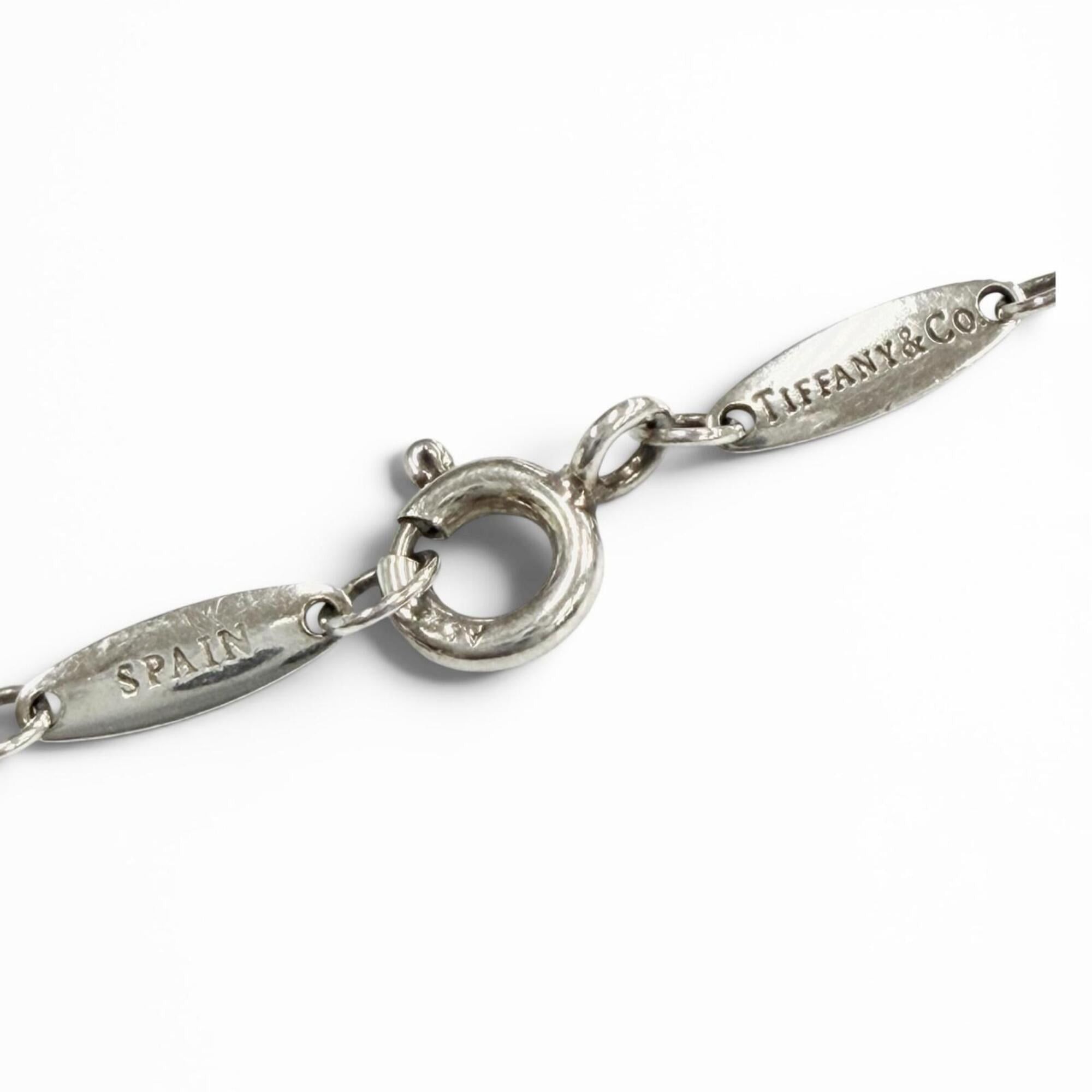 Tiffany & Co. TIFFANY&Co. Tiffany & Co. Elsa Peretti Color by the Yard Pink Sapphire Bracelet AG925 Silver Accessory Made in Spain Weight 1.0g Women's Size ONE SIZE - 5 Thumbnail