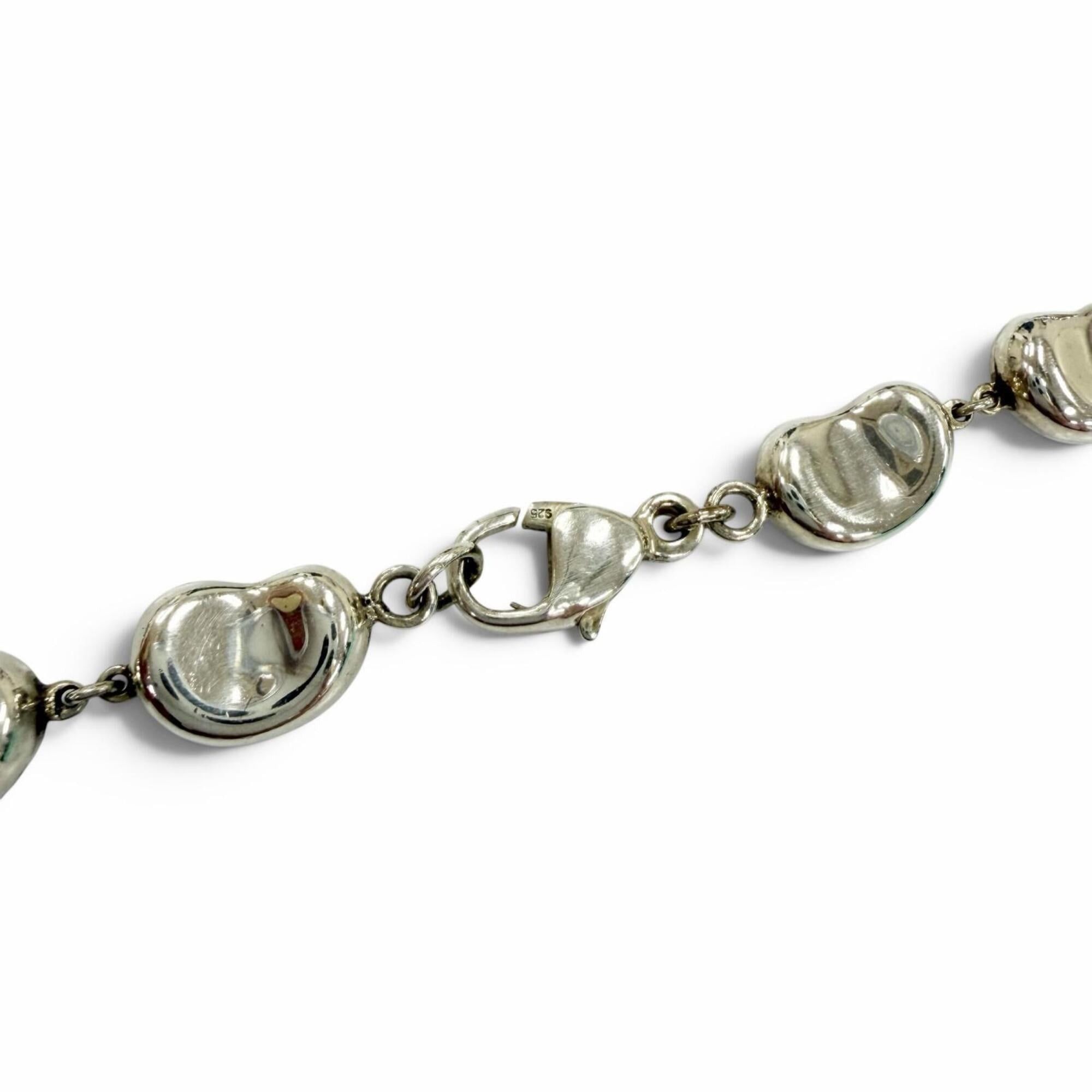 Tiffany & Co. TIFFANY&Co. Tiffany & Co. Elsa Peretti Bean Design 925 Silver Necklace, Weight 30.9g, Women's, Comes with Box and Dust Bag. Size ONE SIZE - 5 Thumbnail