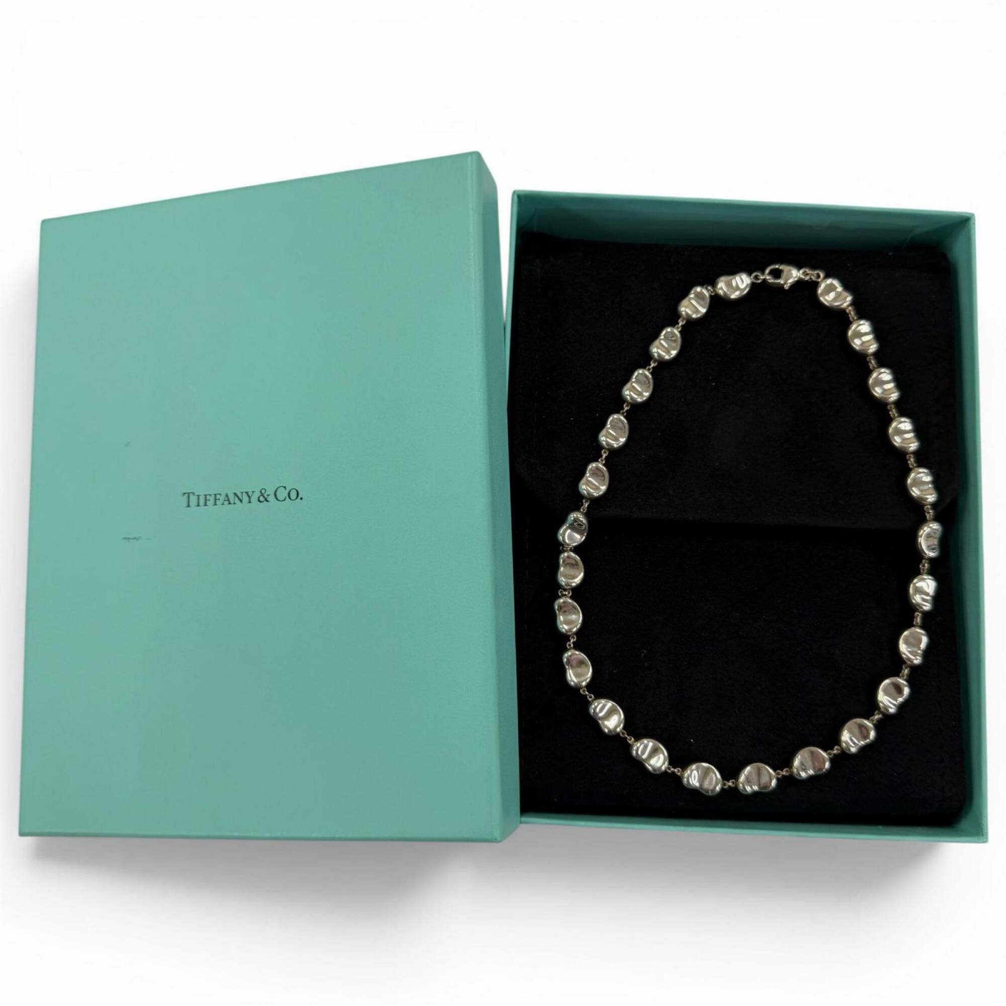 Tiffany & Co. TIFFANY&Co. Tiffany & Co. Elsa Peretti Bean Design 925 Silver Necklace, Weight 30.9g, Women's, Comes with Box and Dust Bag. Size ONE SIZE - 2 Thumbnail