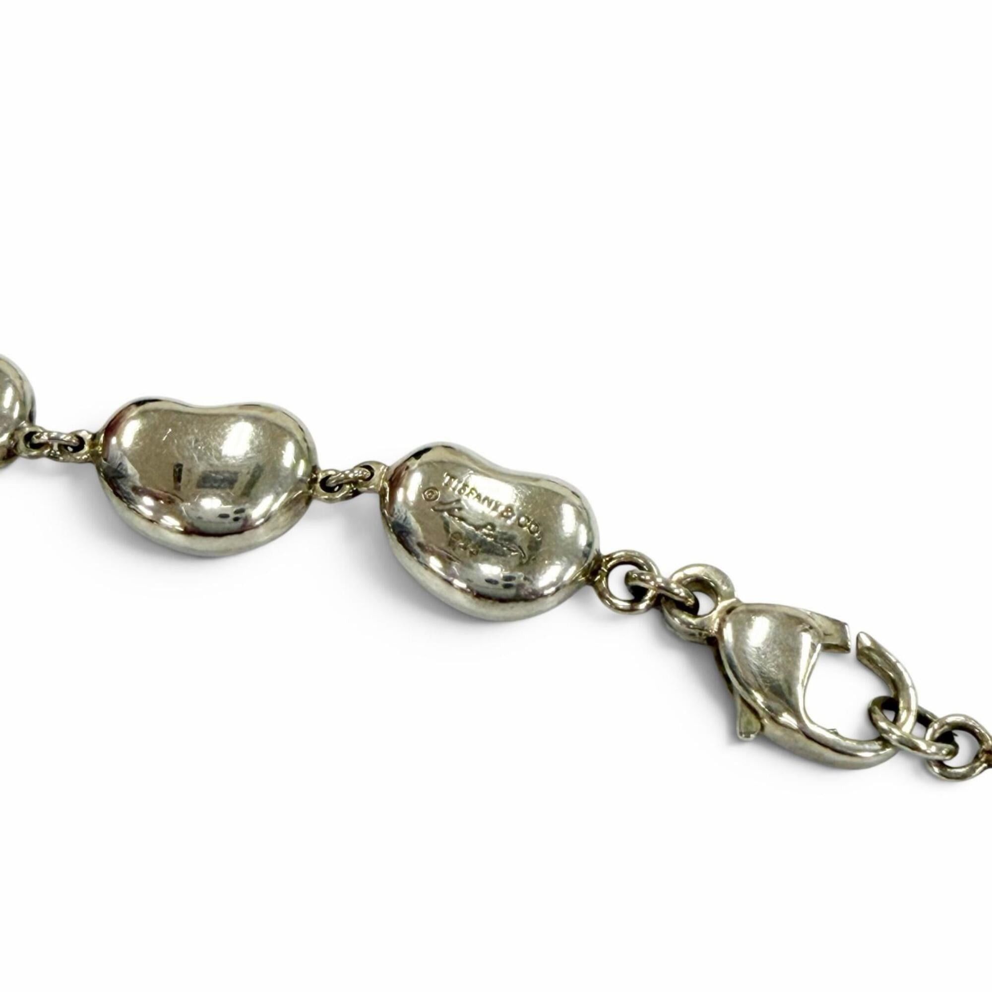 Tiffany & Co. TIFFANY&Co. Tiffany & Co. Elsa Peretti Bean Design 925 Silver Necklace, Weight 30.9g, Women's, Comes with Box and Dust Bag. Size ONE SIZE - 6 Thumbnail