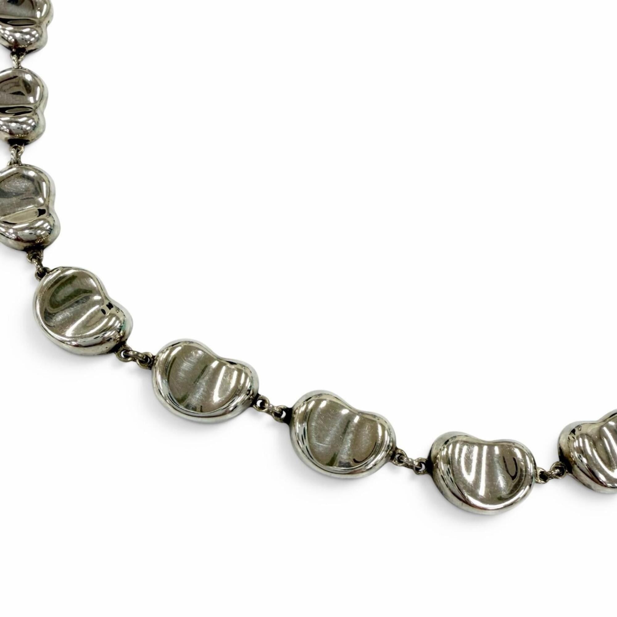 Tiffany & Co. TIFFANY&Co. Tiffany & Co. Elsa Peretti Bean Design 925 Silver Necklace, Weight 30.9g, Women's, Comes with Box and Dust Bag. Size ONE SIZE - 4 Thumbnail