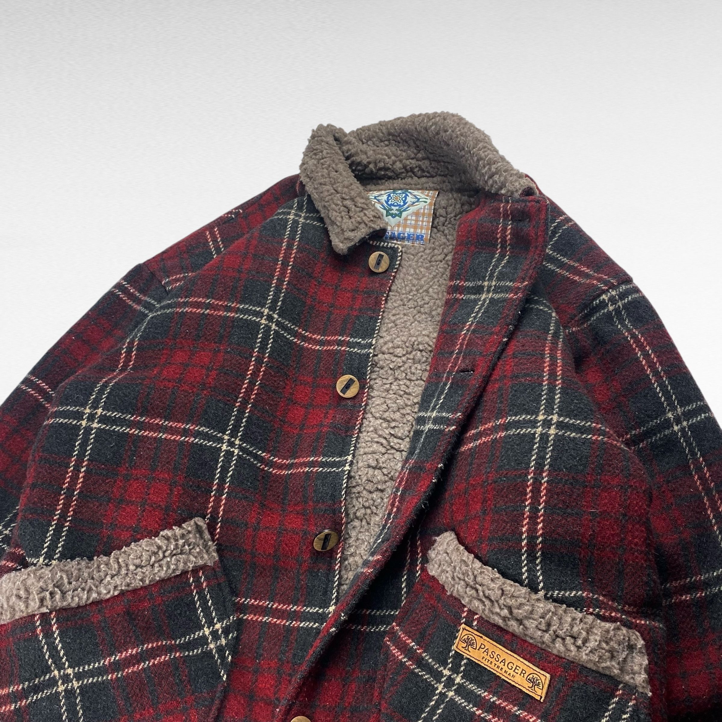 Vintage PASSAGER Wool Jacket Size XL Size US XL / EU 56 / 4 - 4 Thumbnail