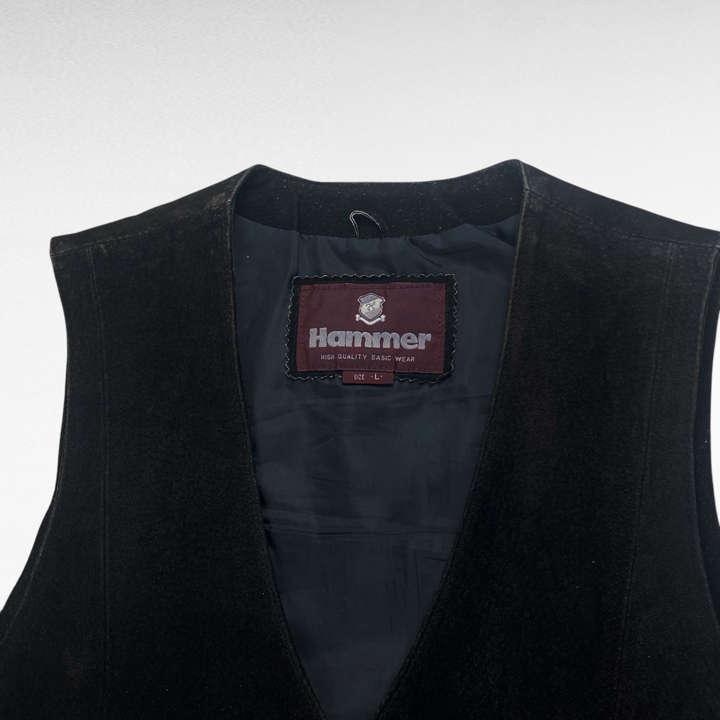 Vintage Hammer Leather Vest Black Size L Size US L / EU 52-54 / 3 - 5 Thumbnail