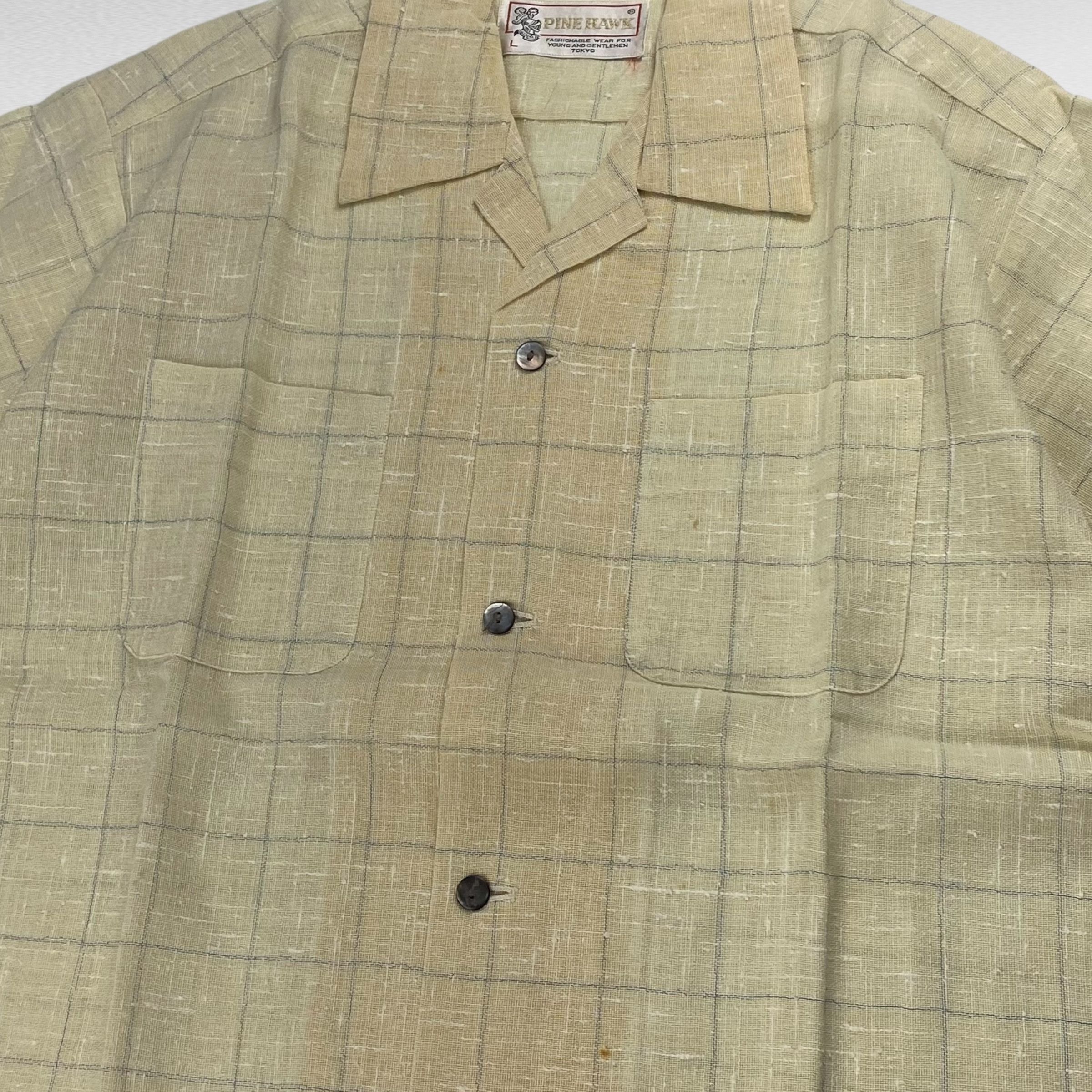Vintage PINE HAWK 90s Open Collar Shirt Size L Size US L / EU 52-54 / 3 - 5 Thumbnail