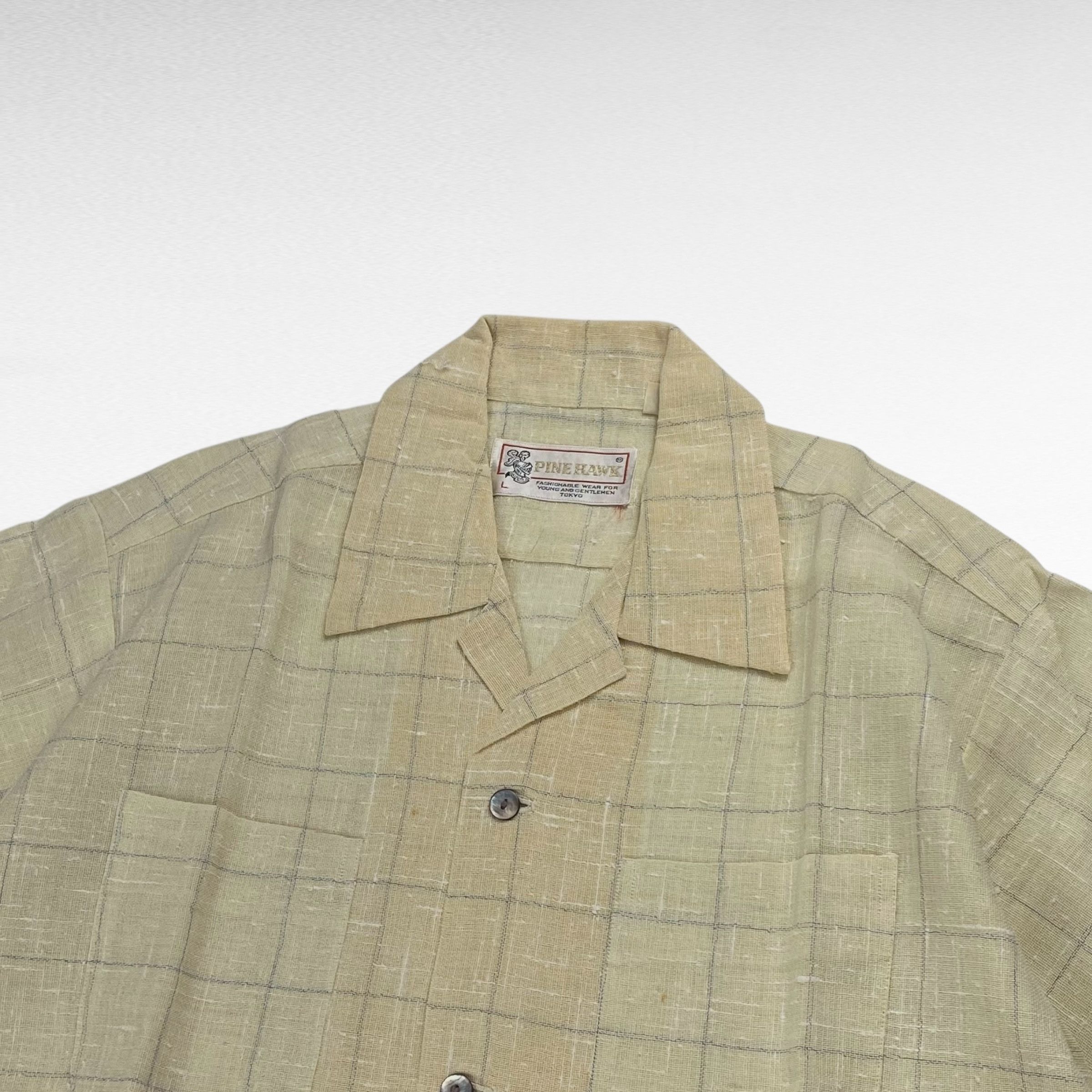 Vintage PINE HAWK 90s Open Collar Shirt Size L Size US L / EU 52-54 / 3 - 4 Thumbnail