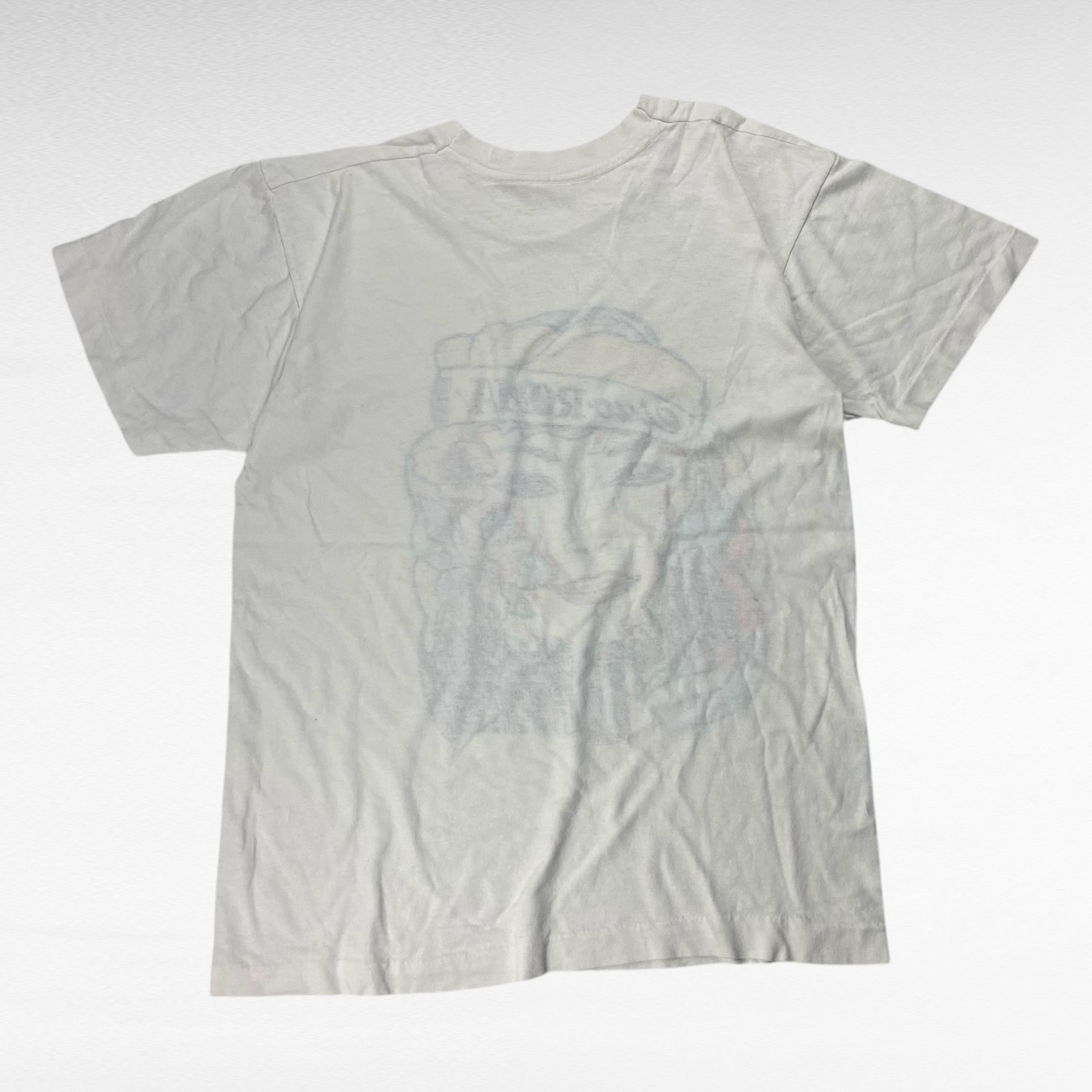 Vintage unknown 80s Print T-Shirt White Size S Size US S / EU 44-46 / 1 - 2 Thumbnail
