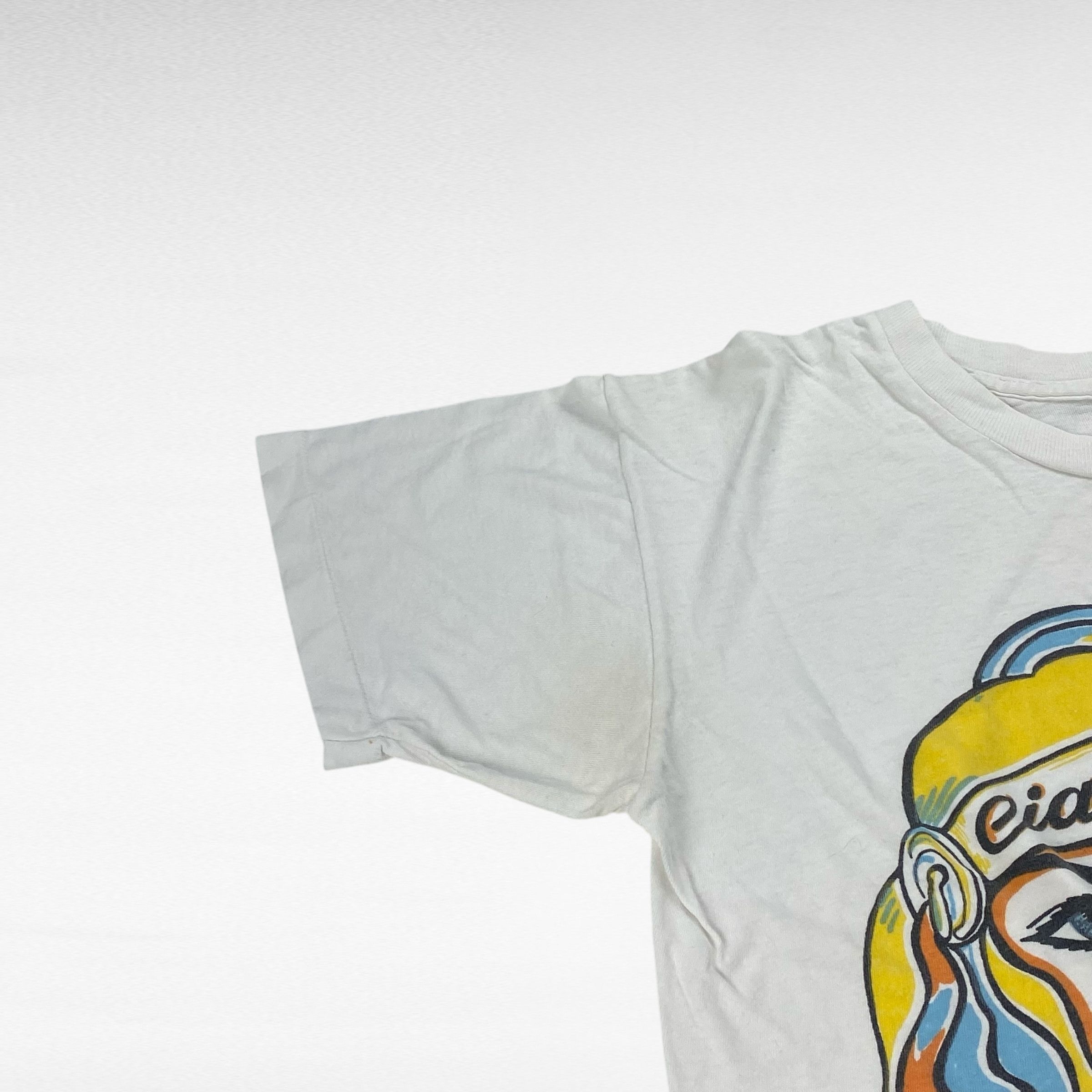 Vintage unknown 80s Print T-Shirt White Size S Size US S / EU 44-46 / 1 - 3 Thumbnail