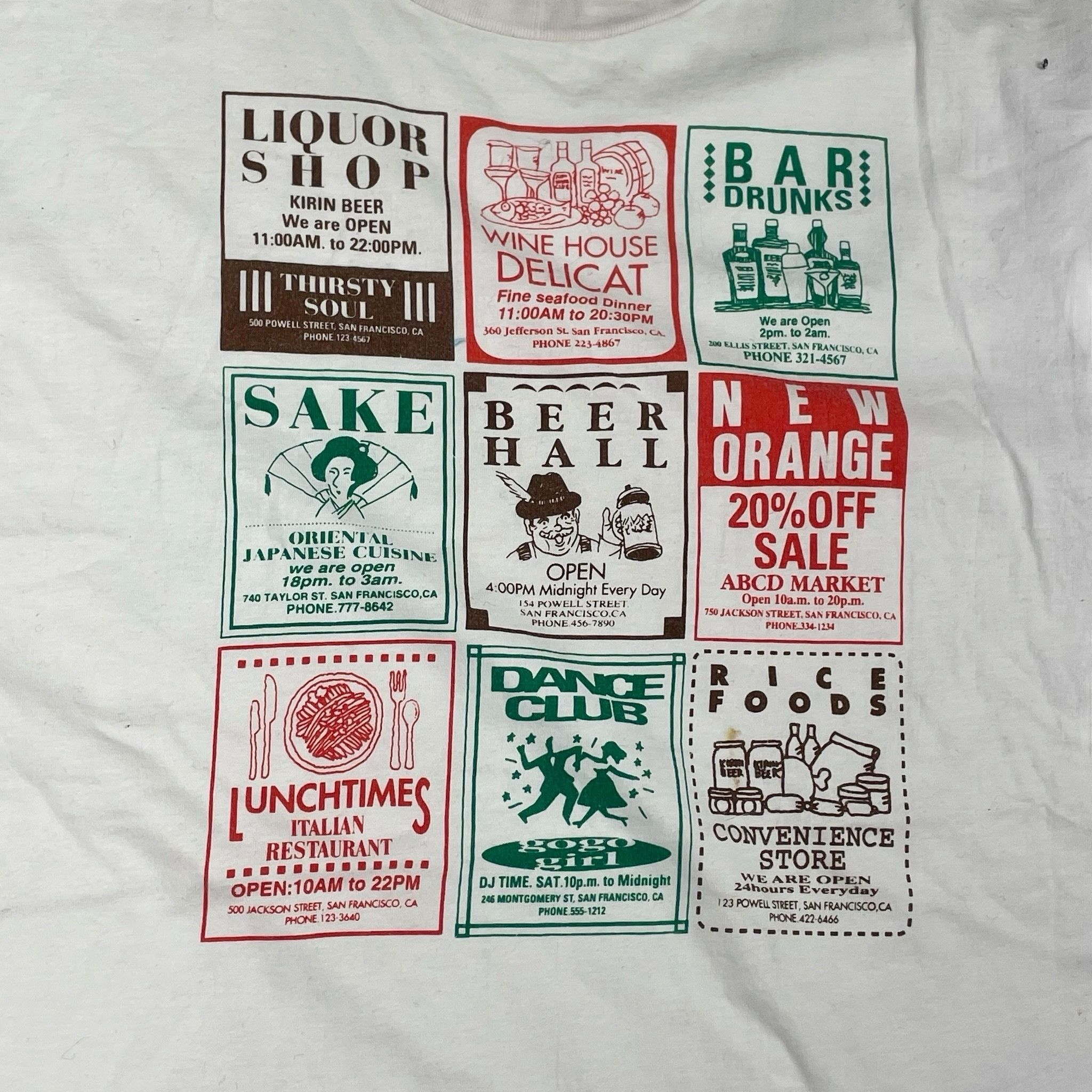 Vintage unknown 90s Print T-Shirt White Size M Size US M / EU 48-50 / 2 - 4 Thumbnail