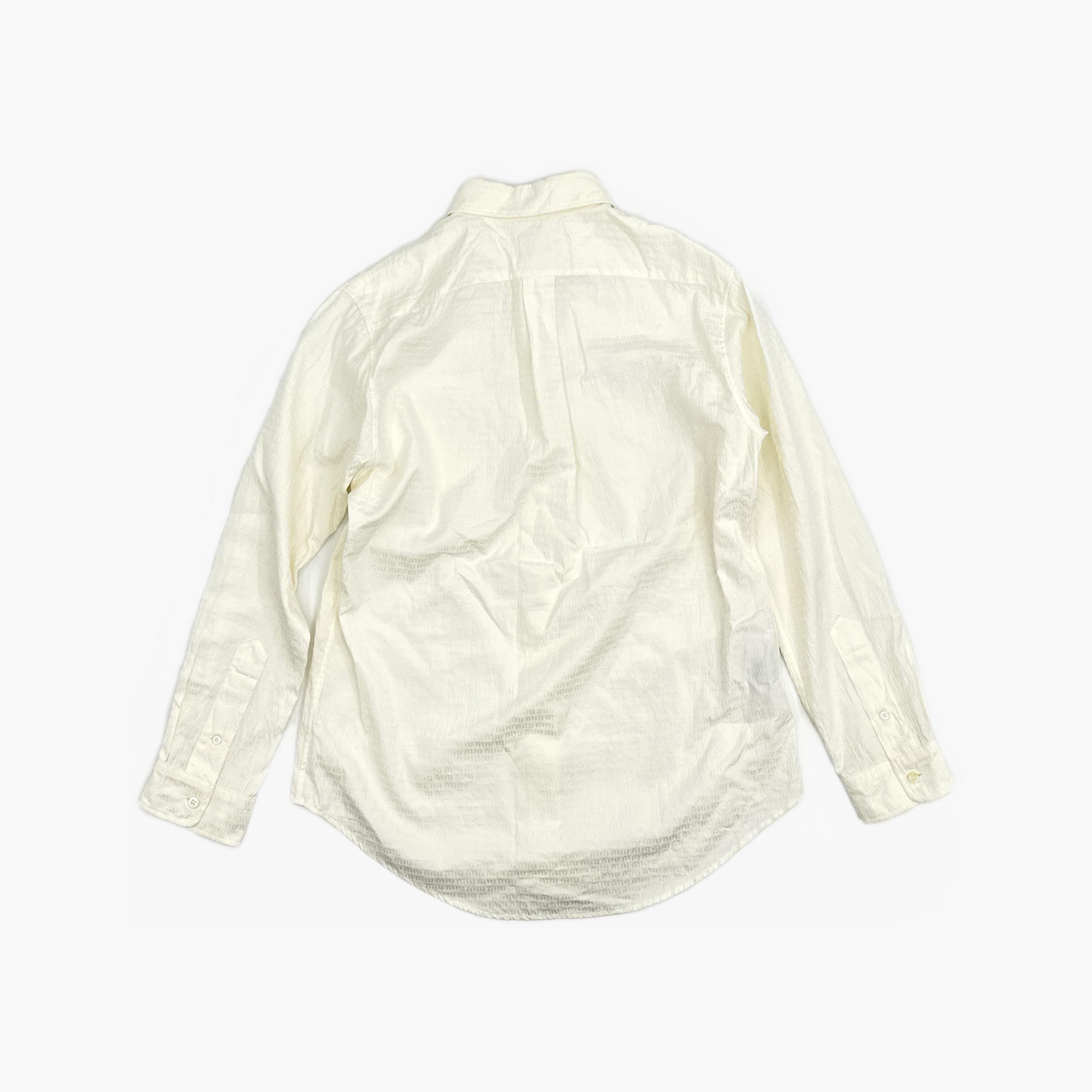 Miu Miu Miu Miu Logo Jacquard Button Up Shirt Size 38 Size XS / US 0-2 / IT 36-38 - 2 Thumbnail