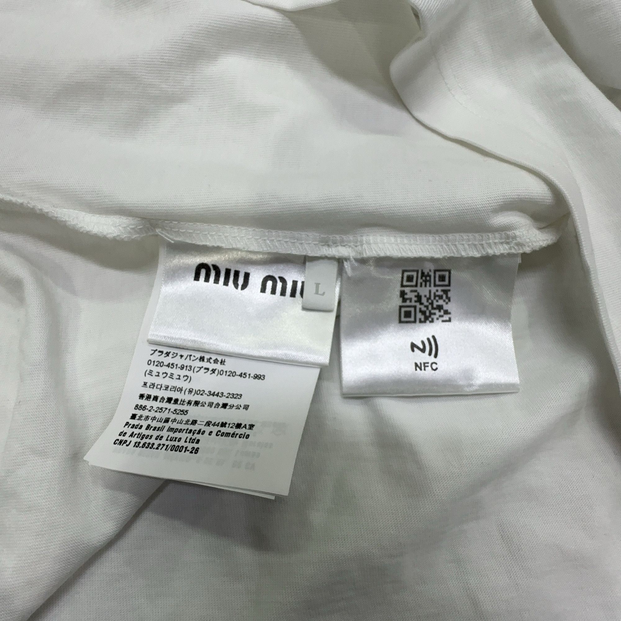 Miu Miu Miu Miu Graphic Print T-Shirt Size L Size L / US 10 / IT 46 - 3 Thumbnail
