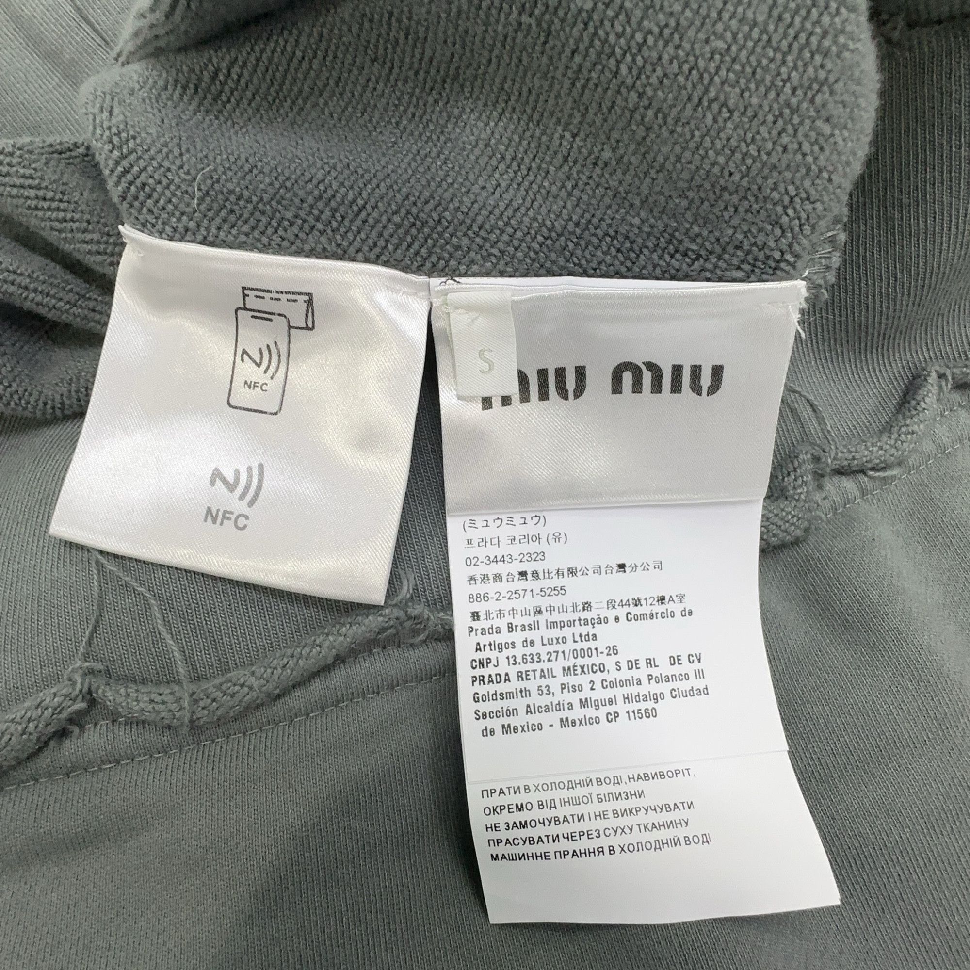 Miu Miu Miu Miu Logo Embroidery Sweatshirt Size S Size S / US 4 / IT 40 - 3 Thumbnail