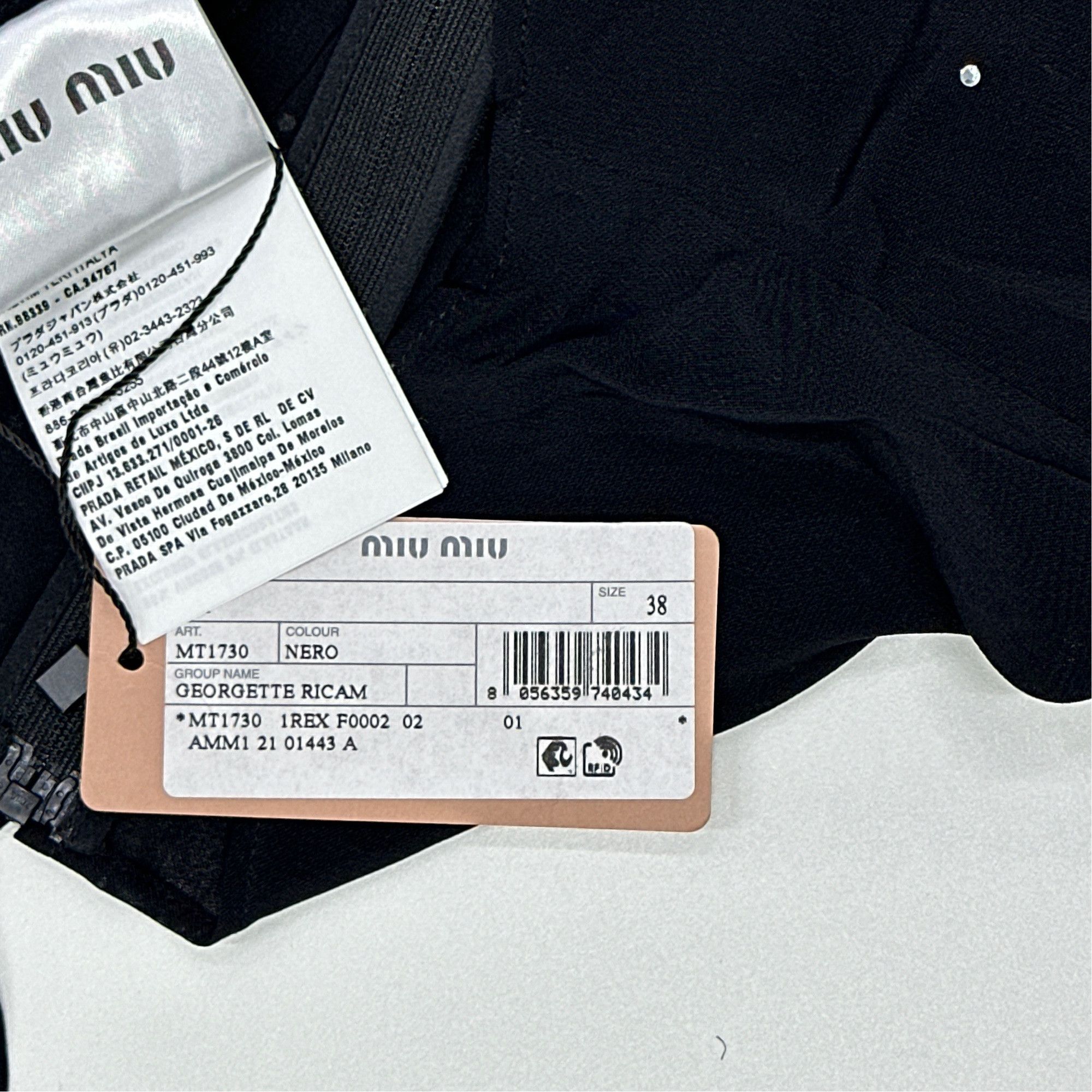 Miu Miu Miu Miu Rhinestone Long Sleeve Top Size 38 Size XS / US 0-2 / IT 36-38 - 3 Thumbnail