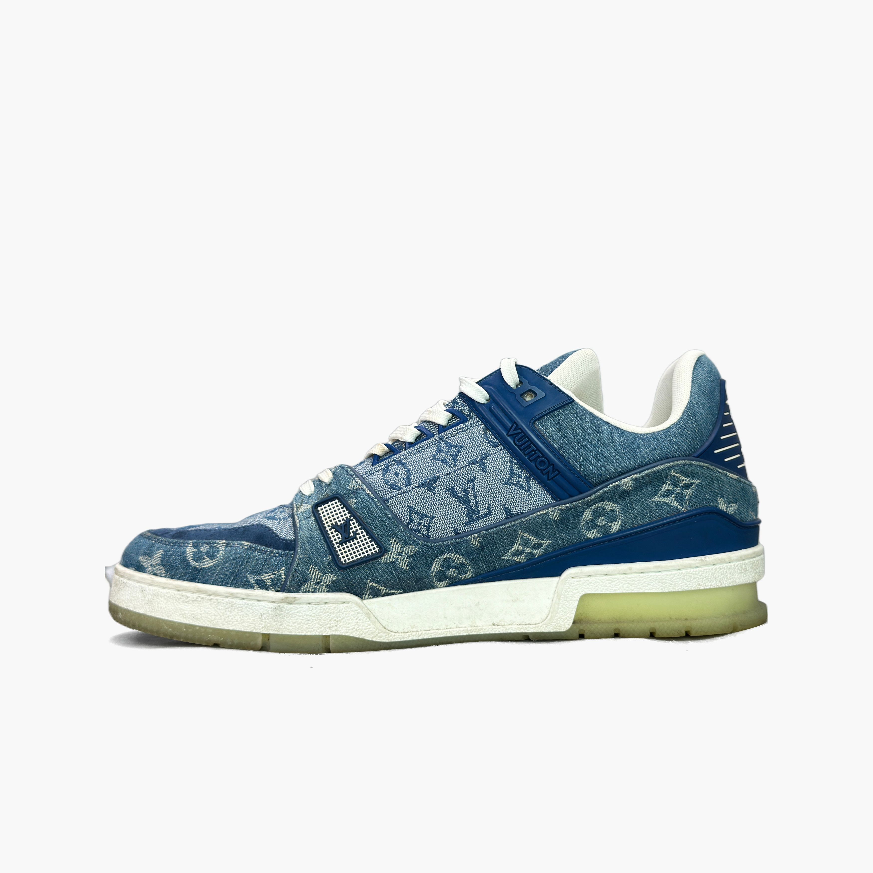 Louis Vuitton Louis Vuitton Monogram Denim Trainer Sneakers Size 10 Size US 11 / EU 44 - 3 Thumbnail