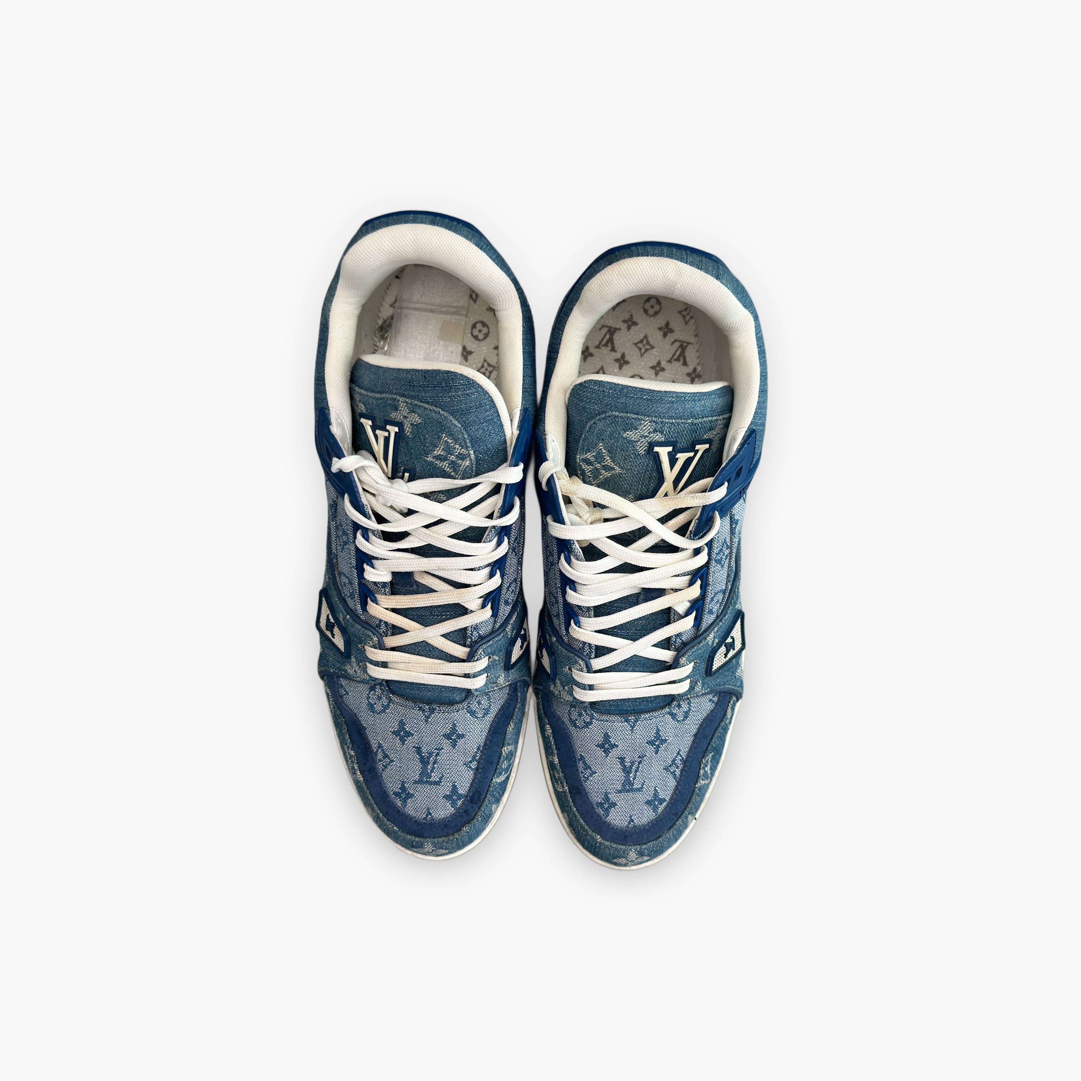Louis Vuitton Louis Vuitton Monogram Denim Trainer Sneakers Size 10 Size US 11 / EU 44 - 9 Thumbnail