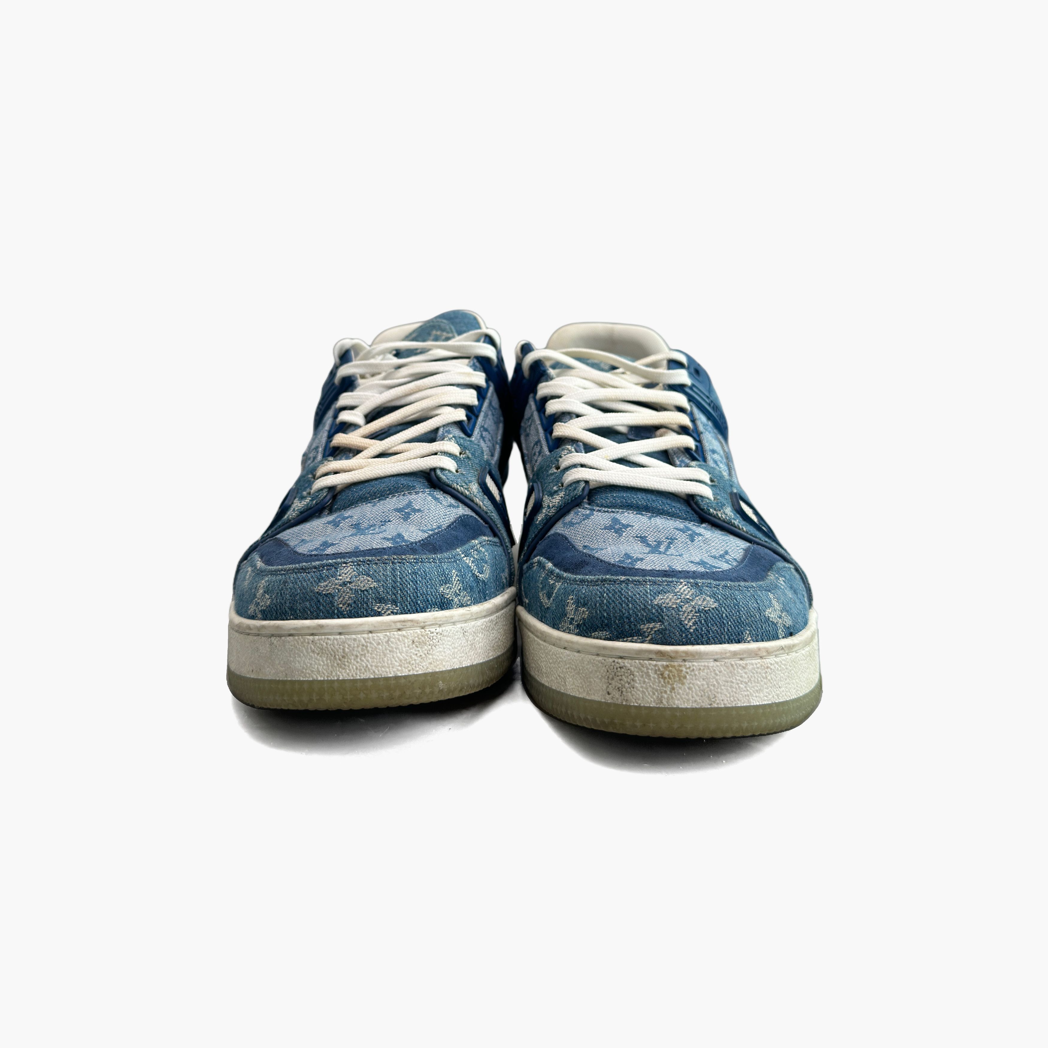 Louis Vuitton Louis Vuitton Monogram Denim Trainer Sneakers Size 10 Size US 11 / EU 44 - 5 Thumbnail