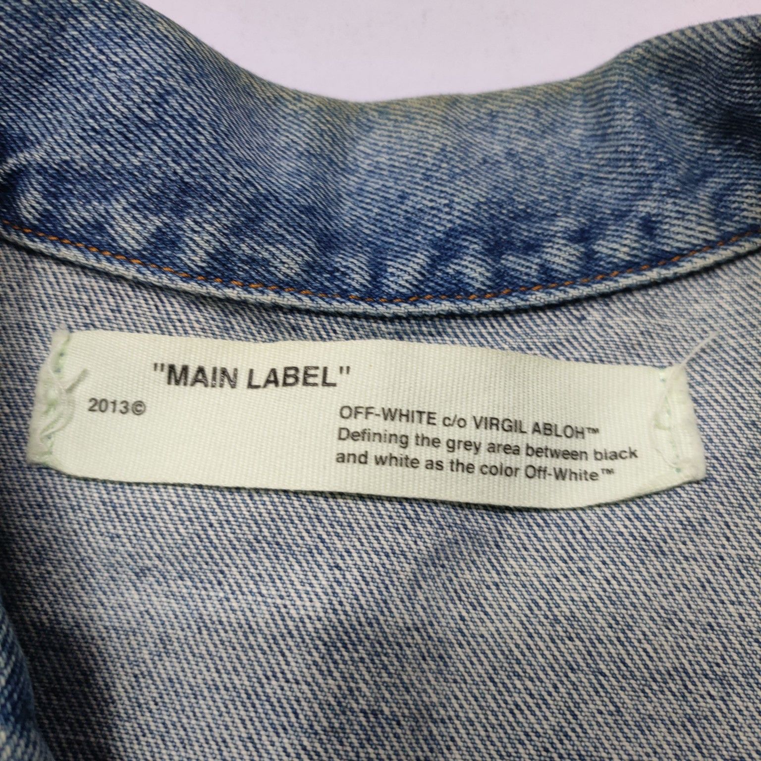 Off-White Off-White White Graphic Denim Jacket Size L Size US L / EU 52-54 / 3 - 3 Thumbnail
