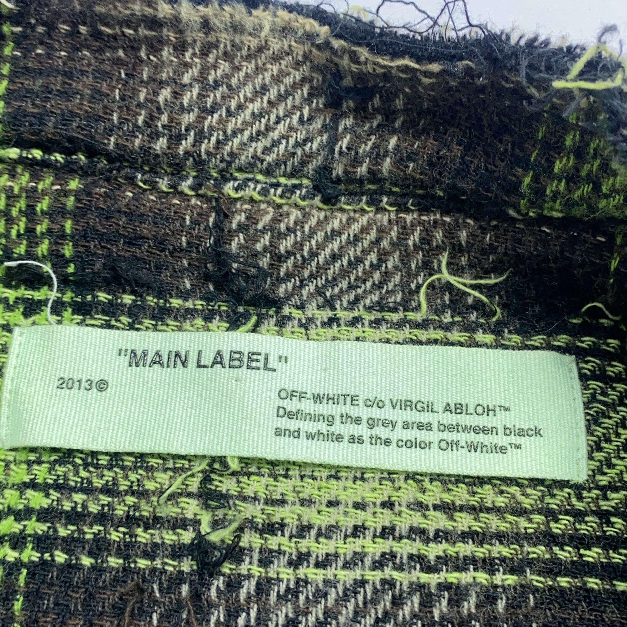 Off-White Off-White Distressed Plaid Flannel Shirt Size M Size US M / EU 48-50 / 2 - 3 Thumbnail