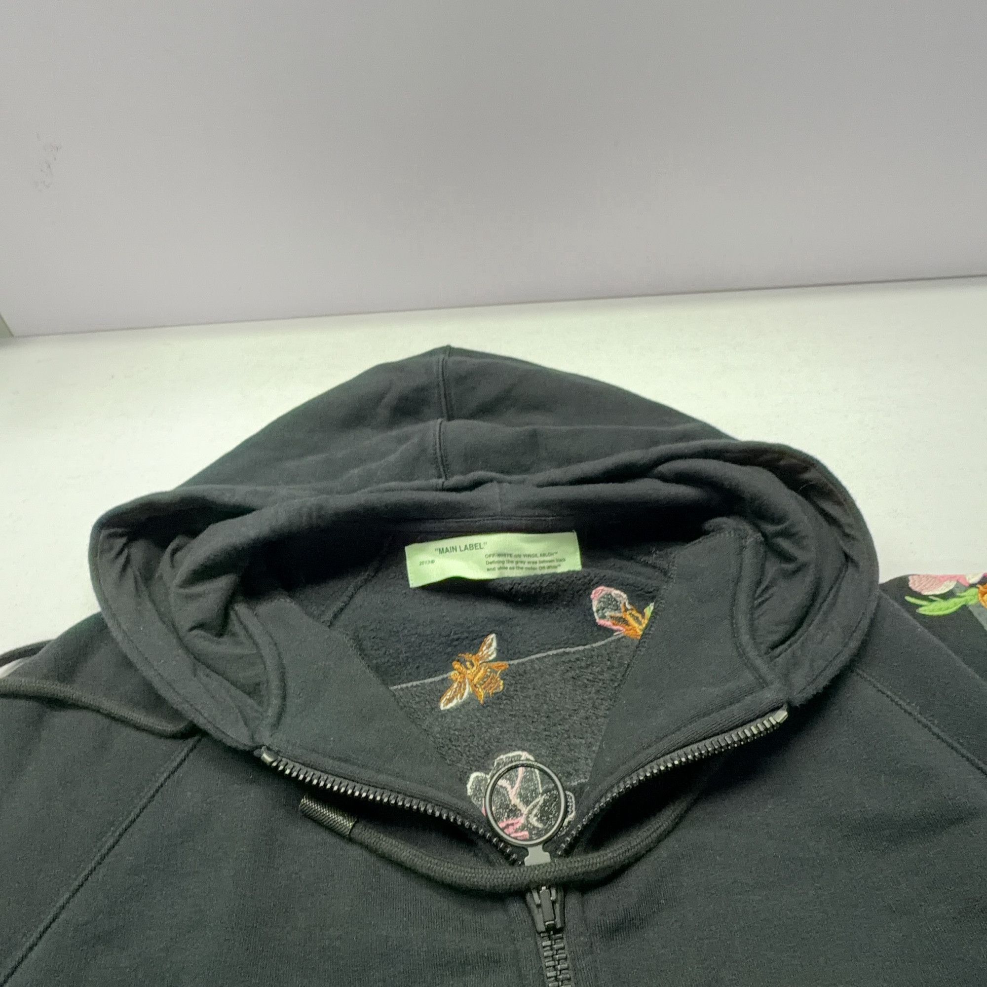 Off-White OFF-WHITE Cherry Blossom Embroidery Zip Hoodie Size XS Size XS / US 0-2 / IT 36-38 - 6 Thumbnail