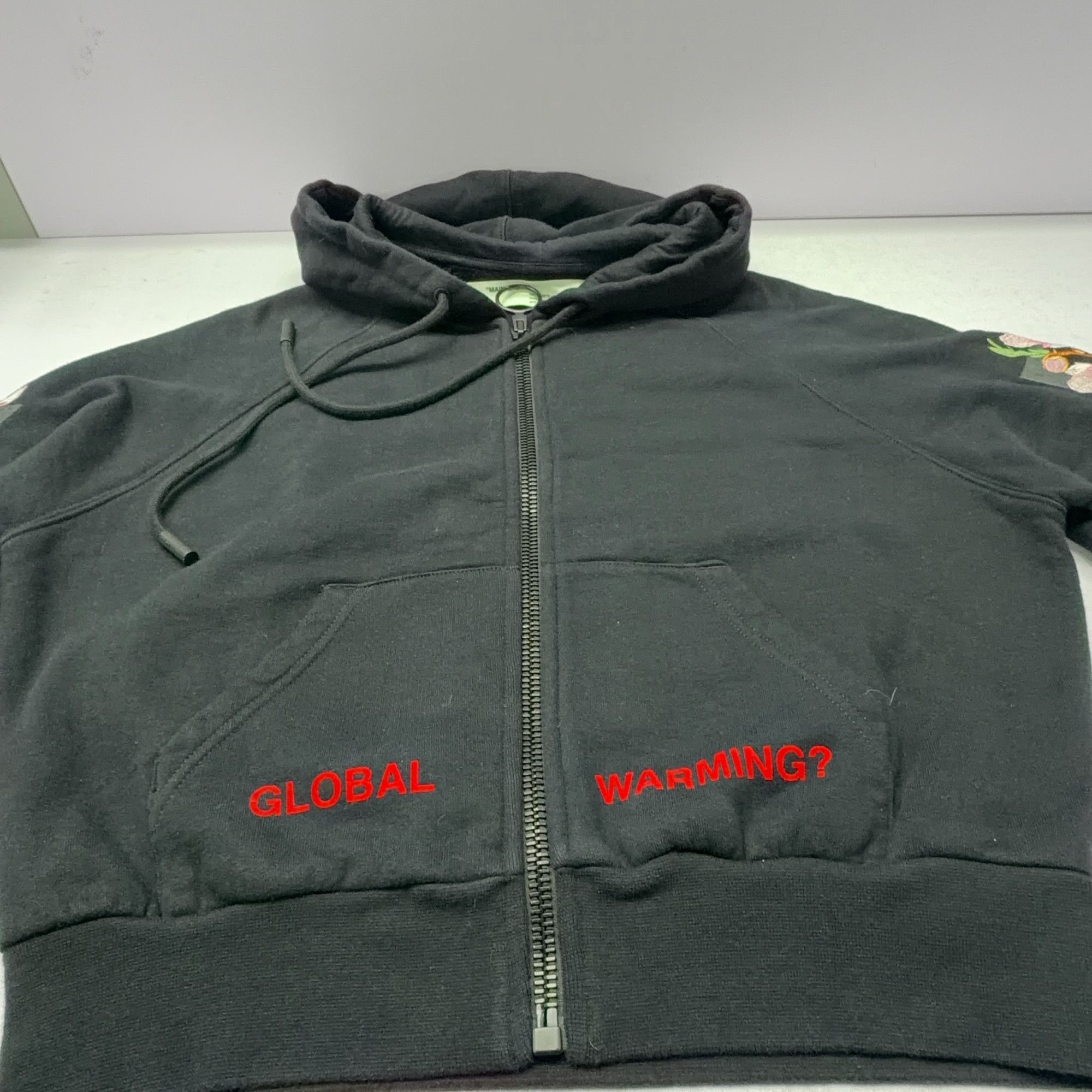Off-White OFF-WHITE Cherry Blossom Embroidery Zip Hoodie Size XS Size XS / US 0-2 / IT 36-38 - 7 Thumbnail