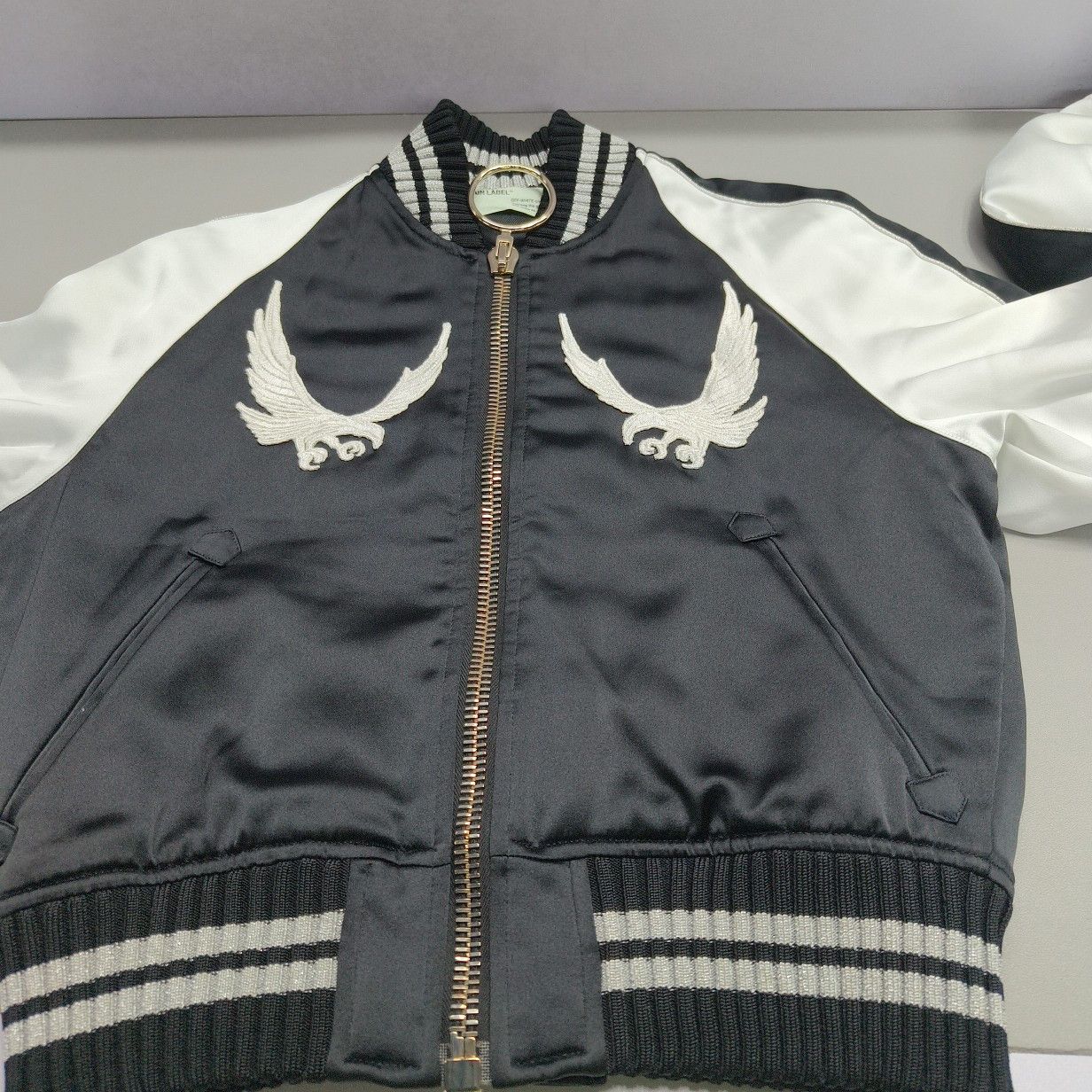 Off-White Off-White Embroidered Crane Bomber Jacket Size XS Size XS / US 0-2 / IT 36-38 - 10 Thumbnail