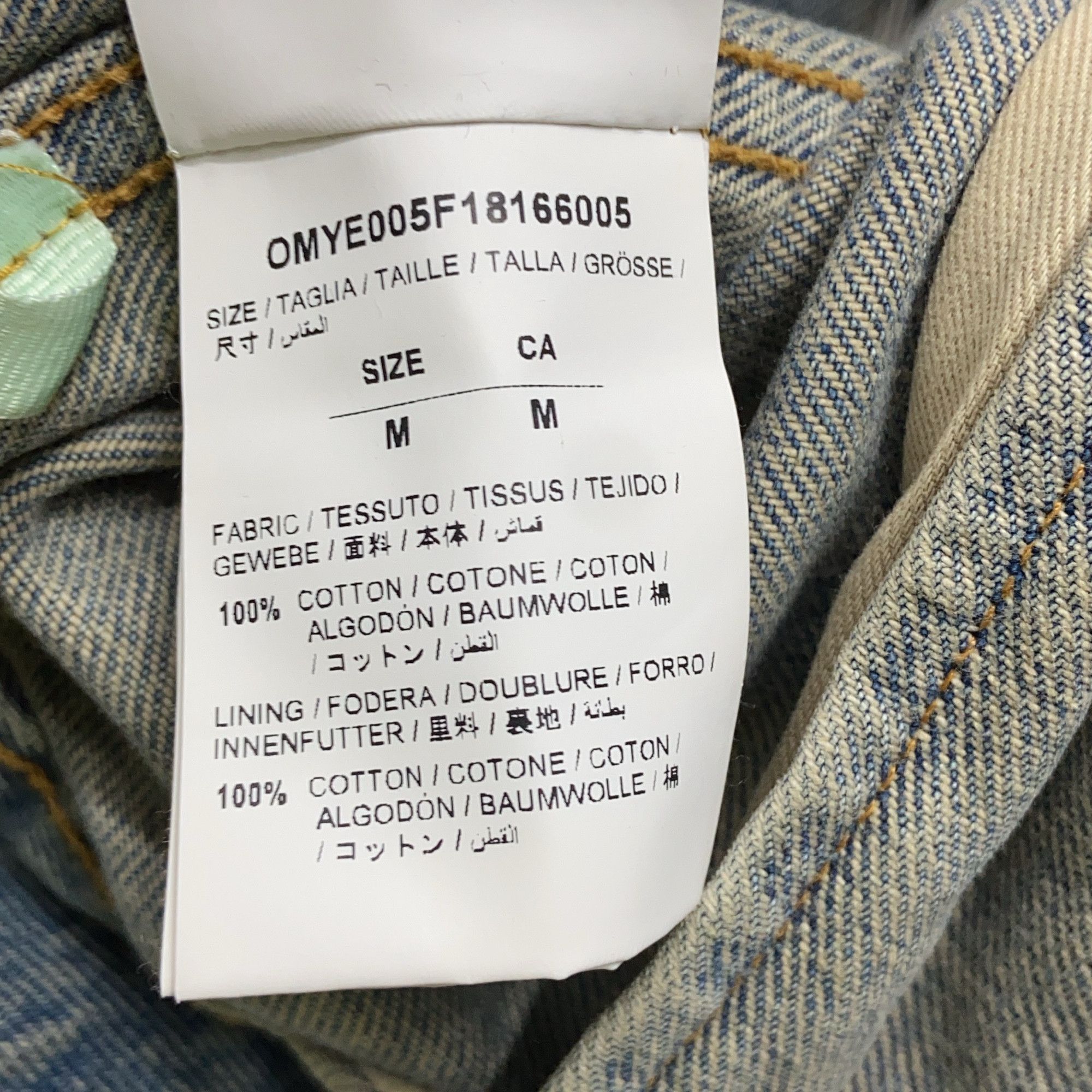 Off-White Off-White Gradient Arrow Denim Jacket Size M Size US M / EU 48-50 / 2 - 5 Thumbnail