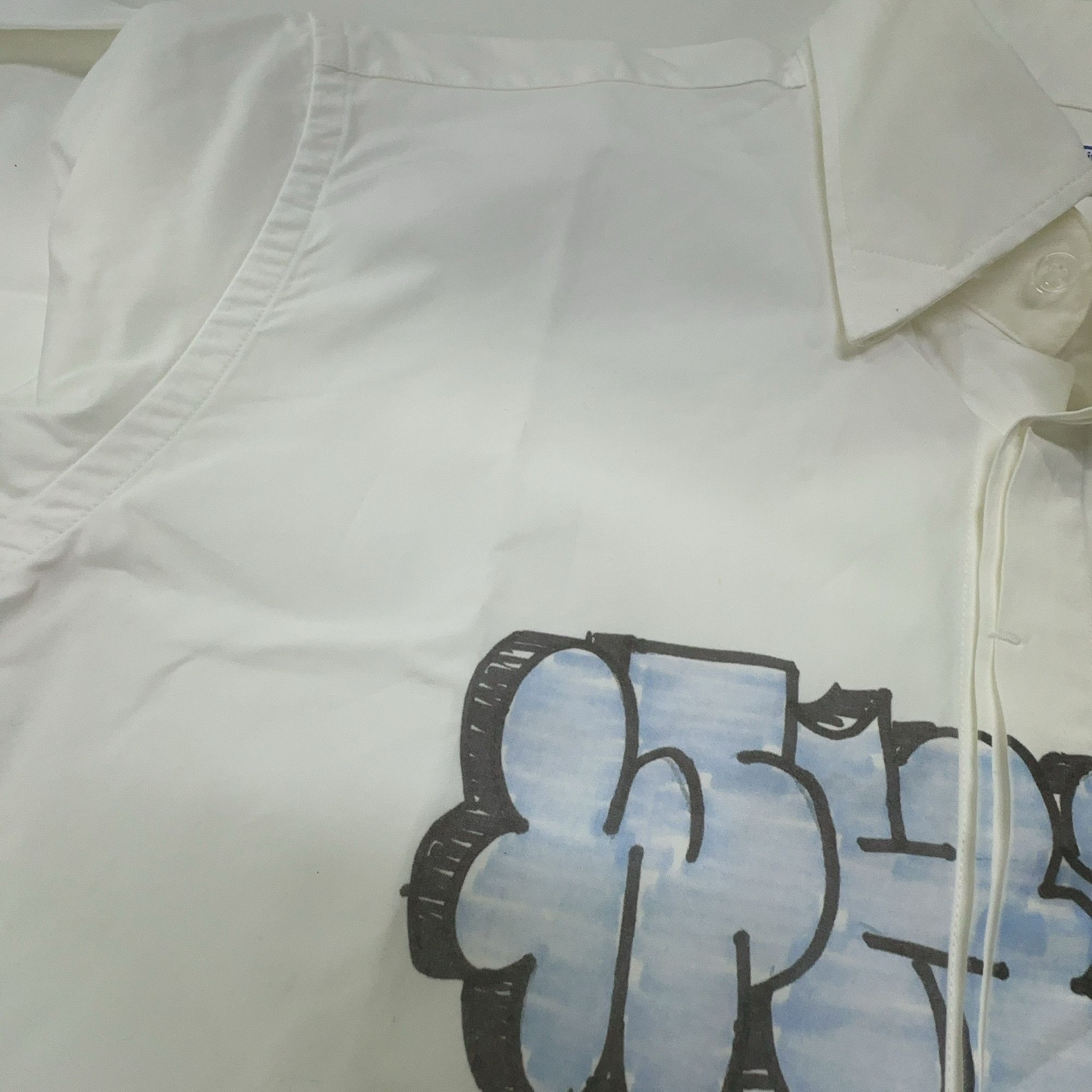 Off-White Off-White Graffiti Print Shirt Size S Size US S / EU 44-46 / 1 - 6 Thumbnail